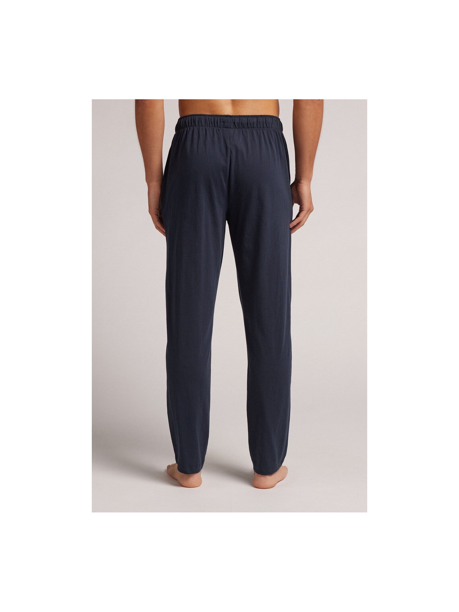 Calça Em Algodão Com Nervura Azul Intimissimi