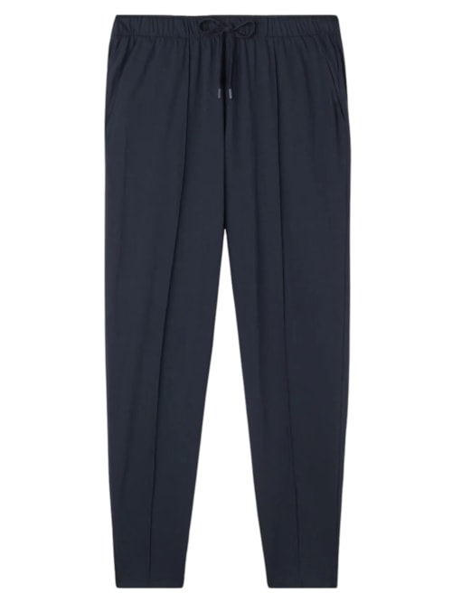 Calça Em Algodão Com Nervura – Azul