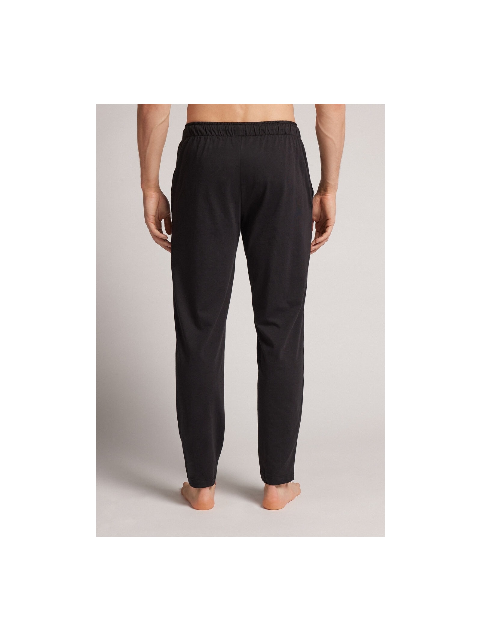 Calça Em Algodão Com Nervura Preto Intimissimi