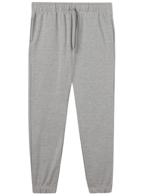 Calça Em Felpa Leve - Cinza