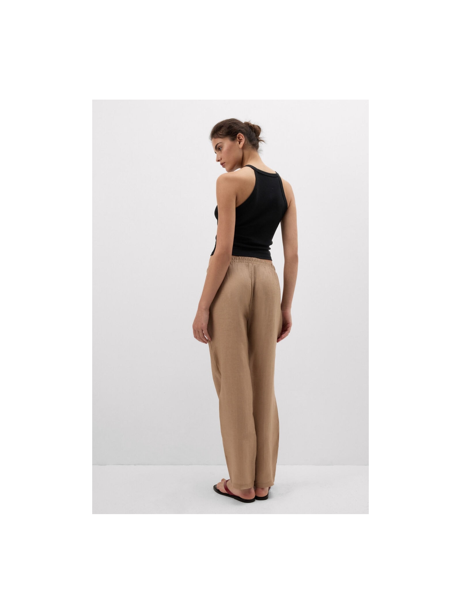 Calça Em Linho Bege Intimissimi