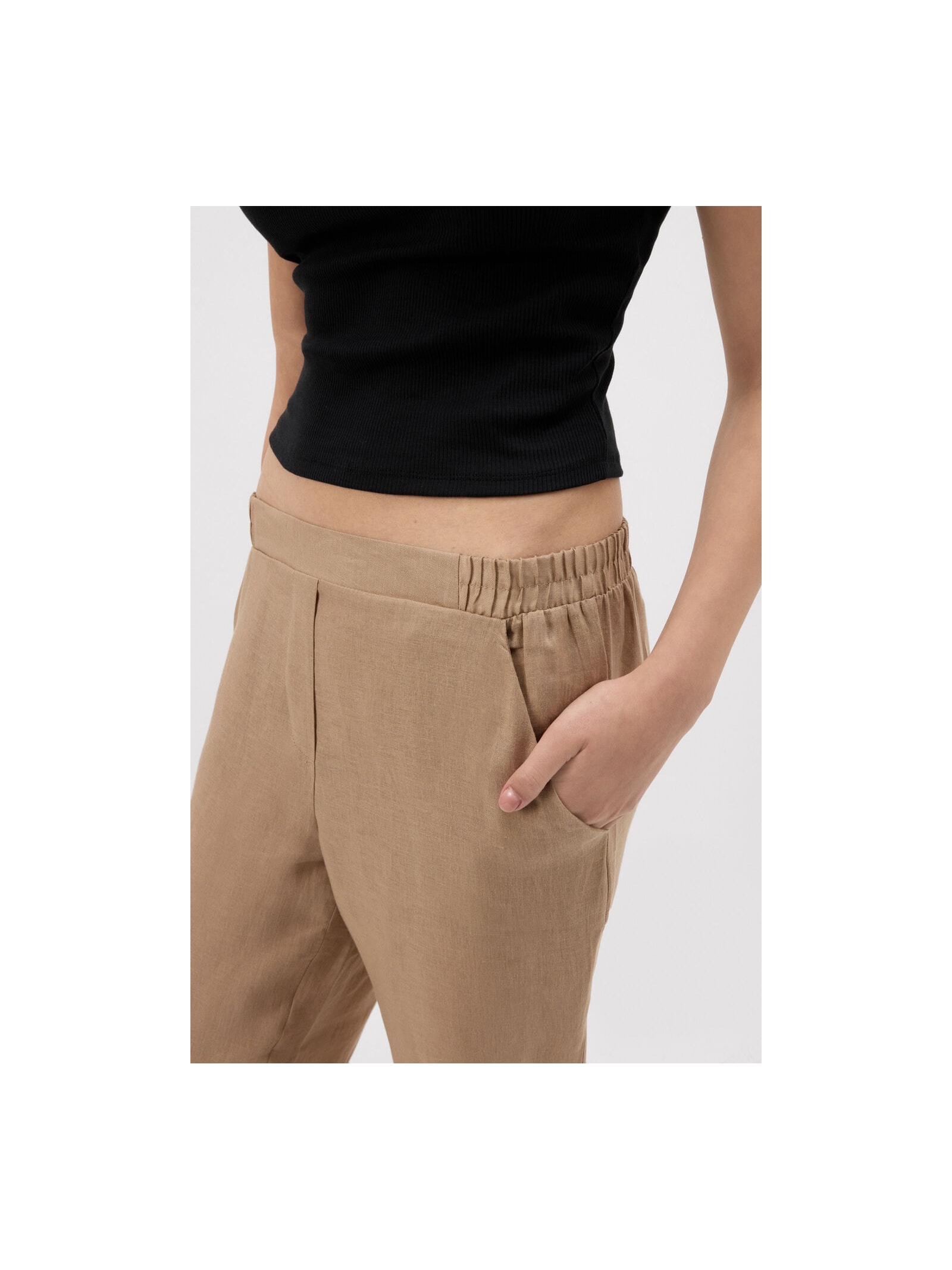 Calça Em Linho Bege Intimissimi