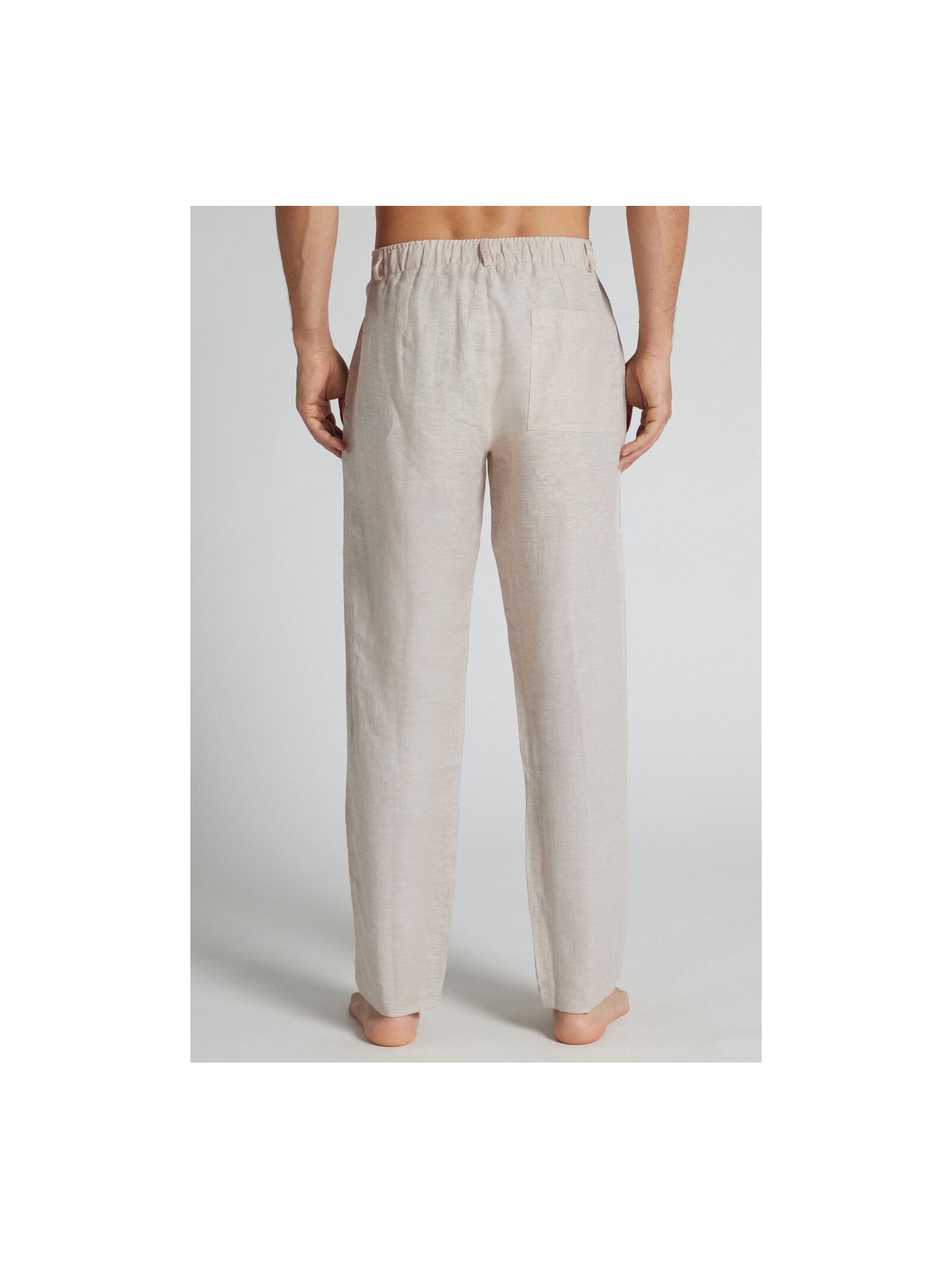 Calça Em Linho Bege Intimissimi