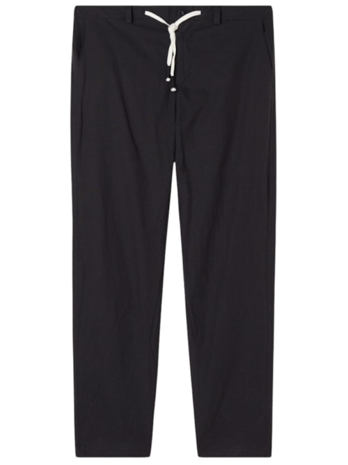 Calça Em Linho e Algodão – Preto