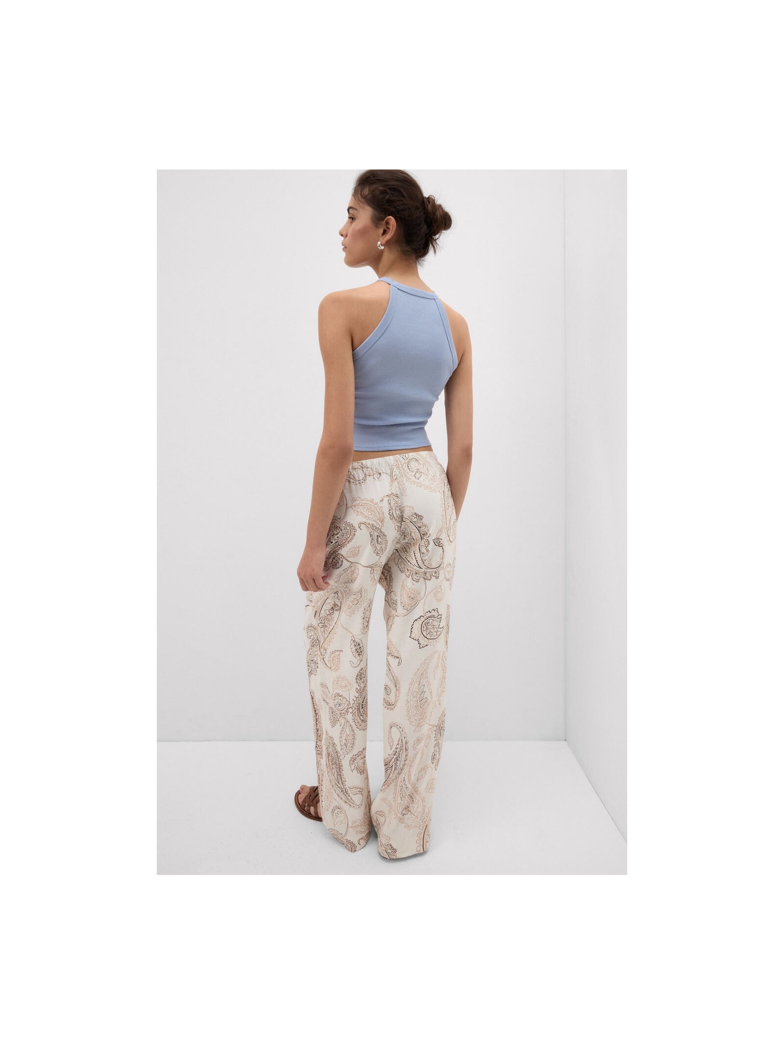 Calça Em Linho e Viscose Get Noticed Estampado Intimissimi