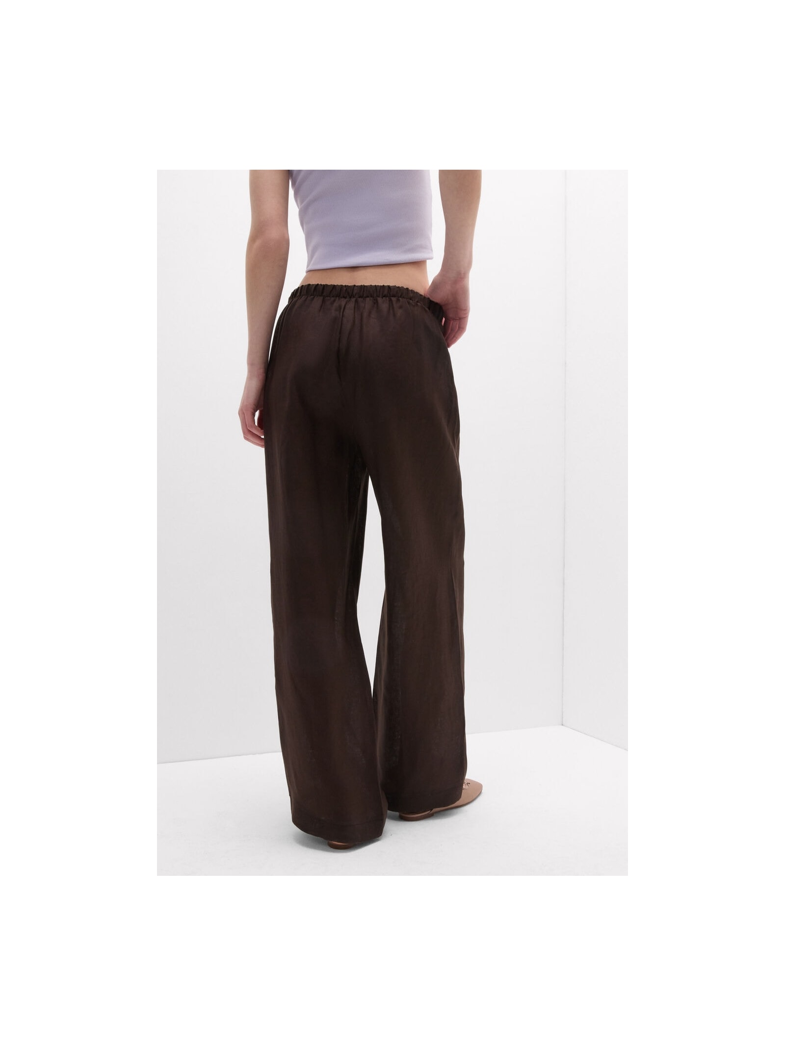 Calça Em Linho Marrom Intimissimi