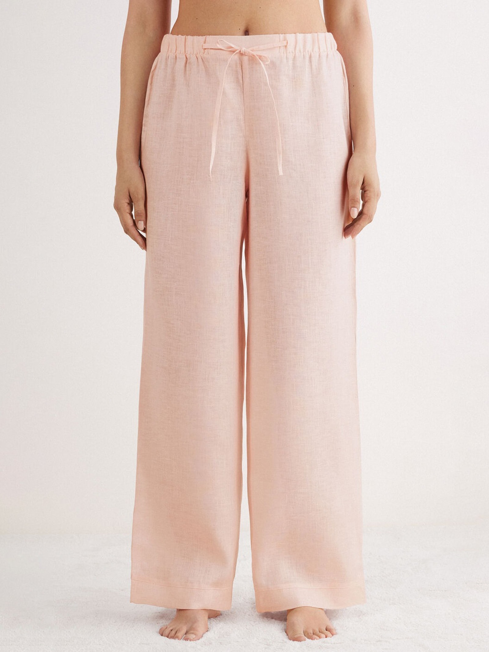 Calça Em Linho The Pure Linen Rosa Intimissimi