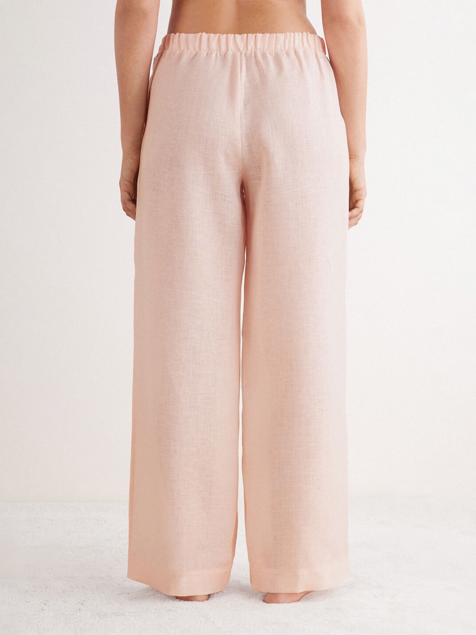 Calça Em Linho The Pure Linen Rosa Intimissimi
