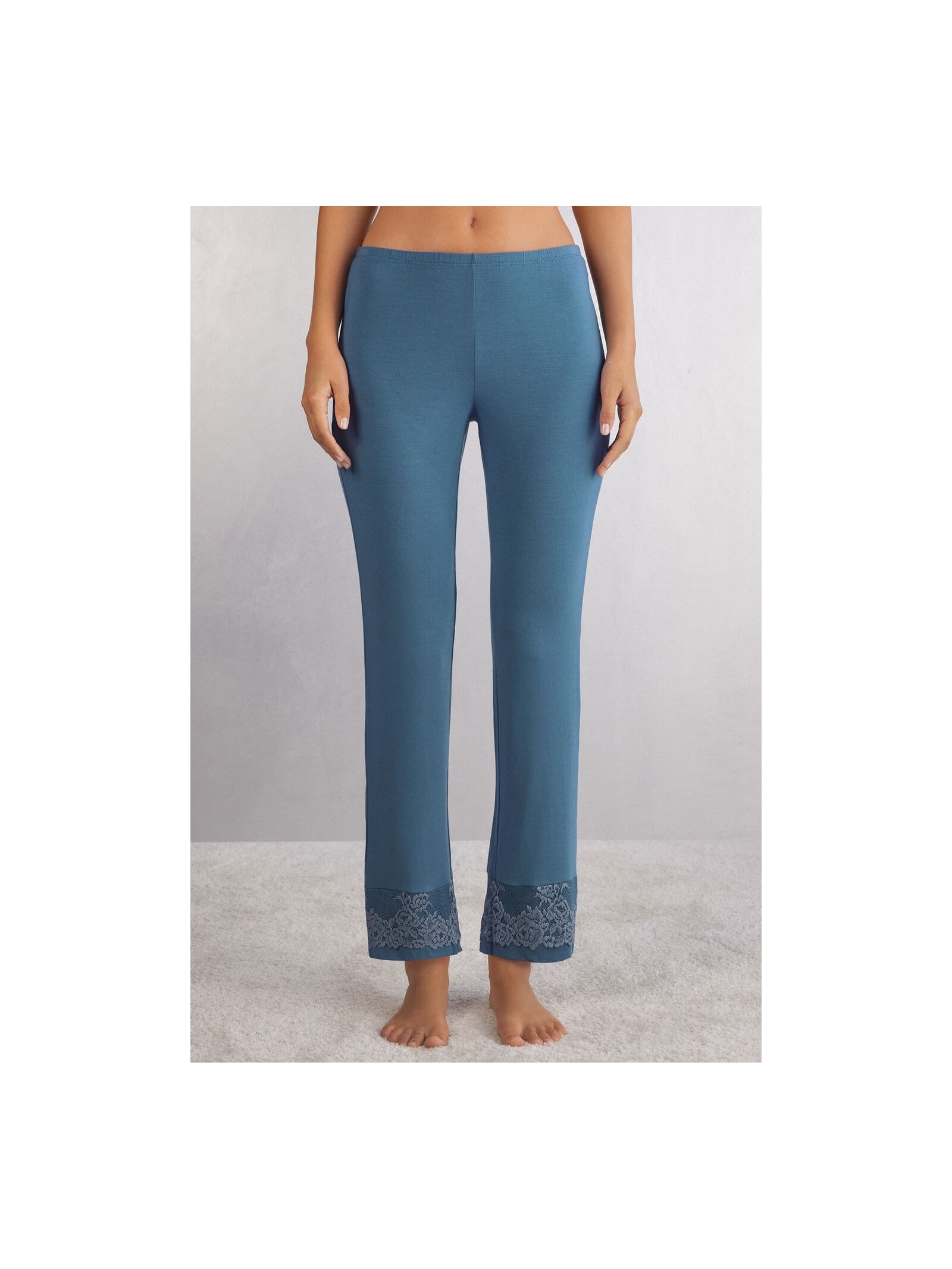 Calça Em Modal Pretty Flowers Azul Intimissimi