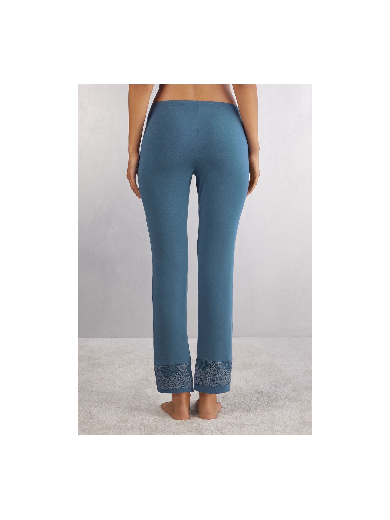 Calça Em Modal Pretty Flowers Azul Intimissimi