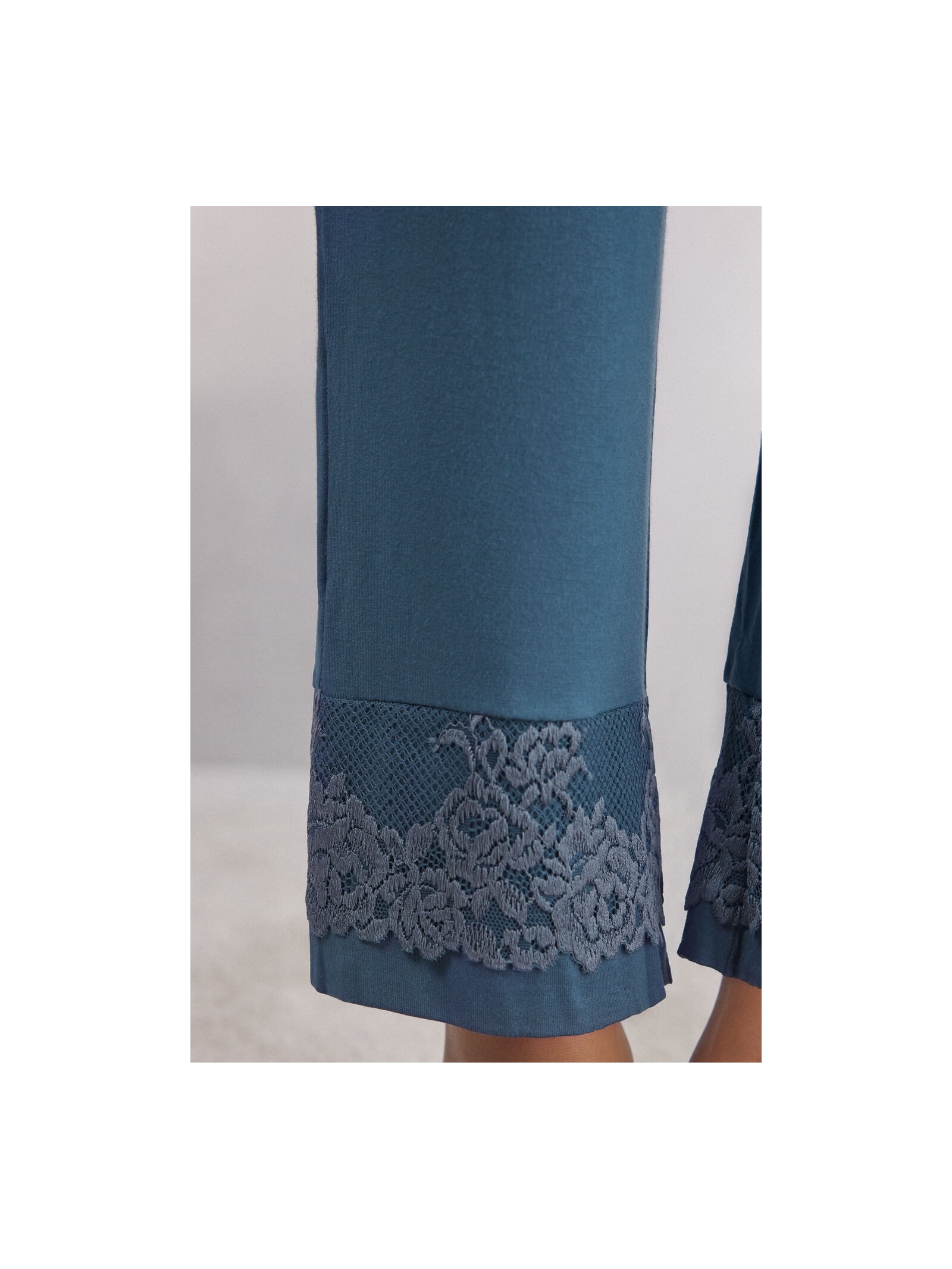 Calça Em Modal Pretty Flowers Azul Intimissimi