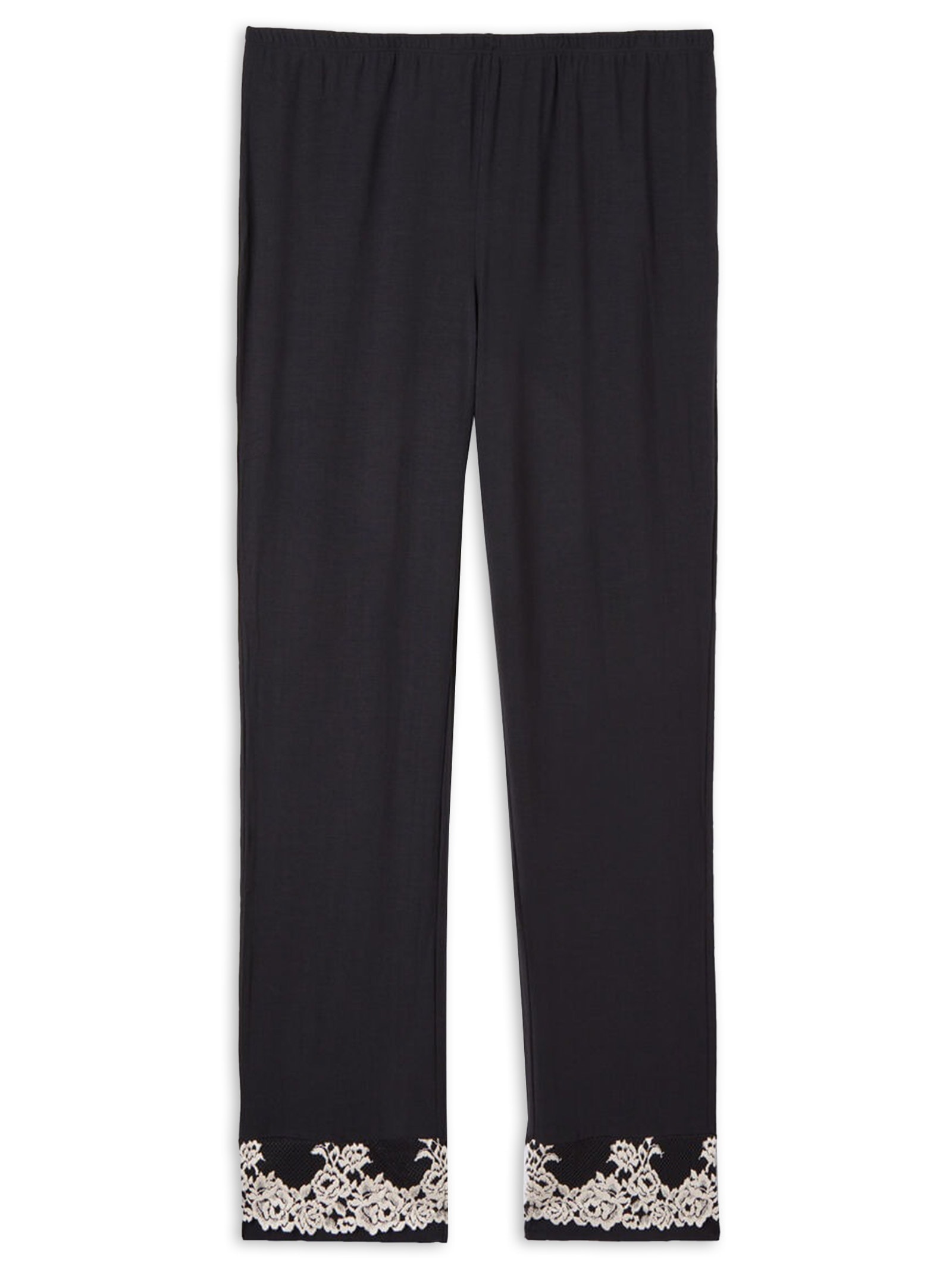 Calça Em Modal Pretty Flowers Preto Intimissimi