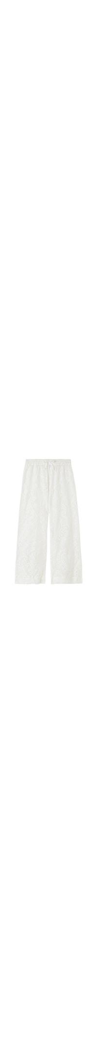 Calça Em Renda Bordada - Branco