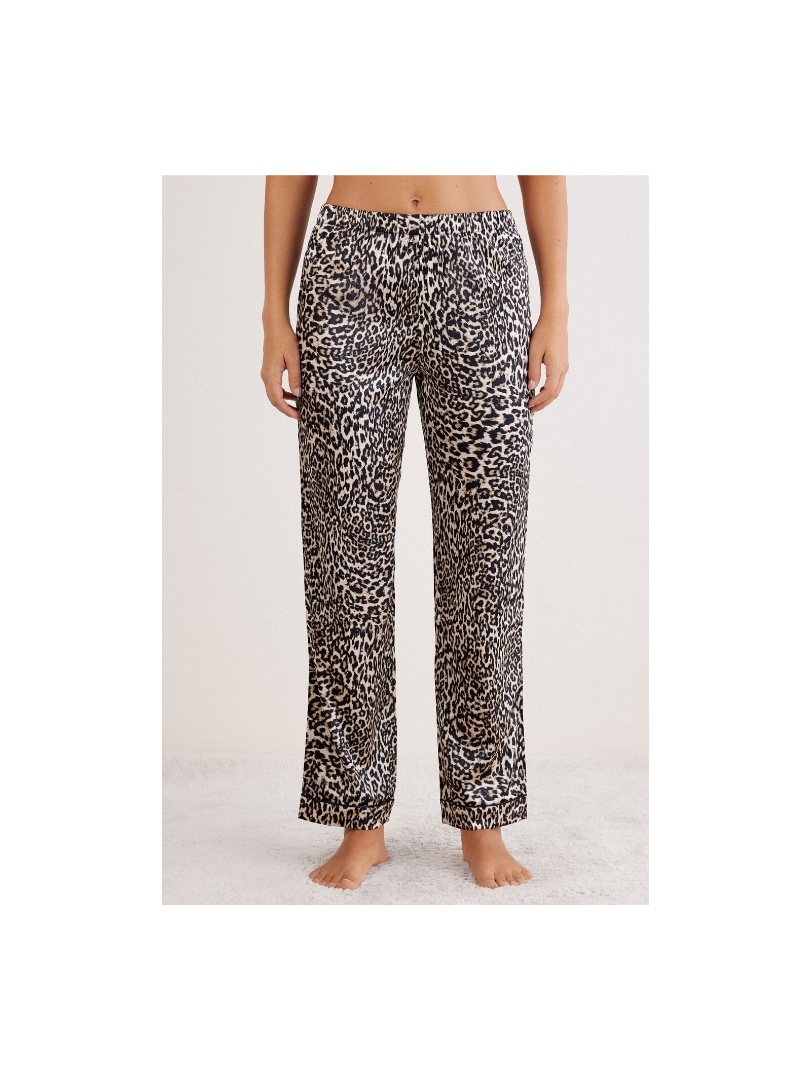 Calça Em Seda a Moment Of Glamour Marrom Intimissimi