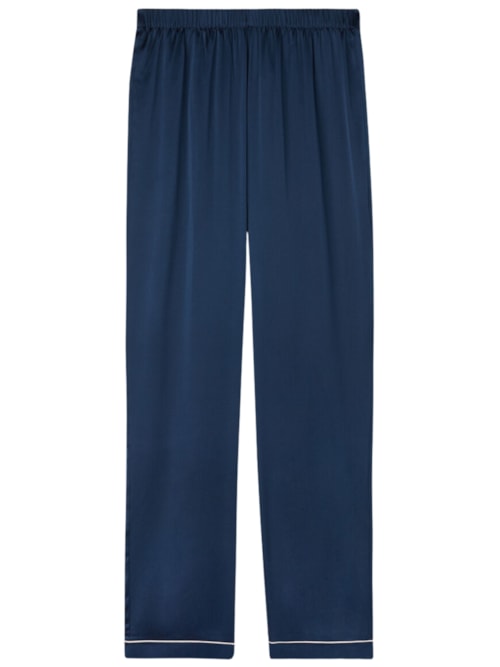 Calça Em Seda – Azul