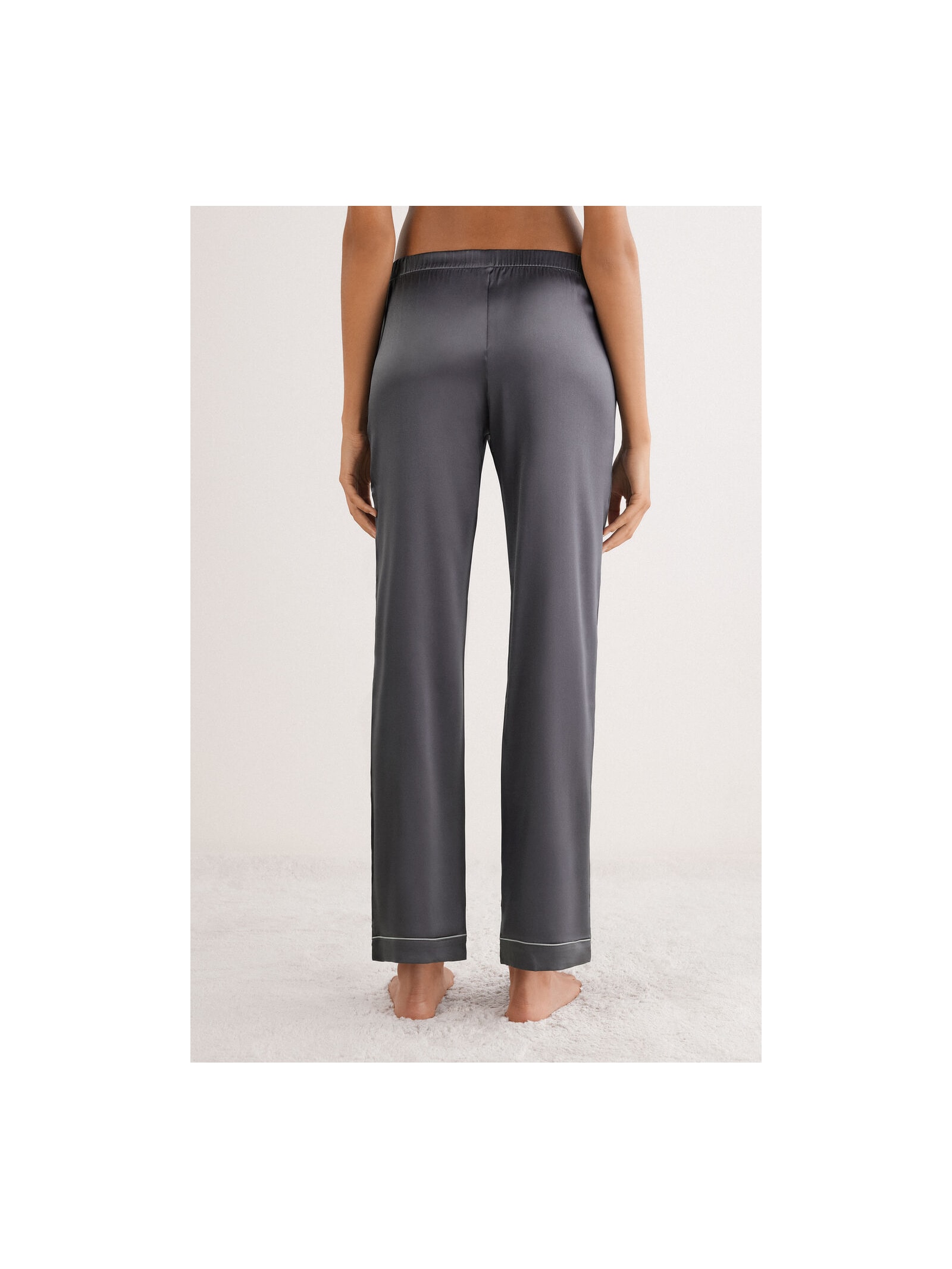 Calça Em Seda Cinza Intimissimi