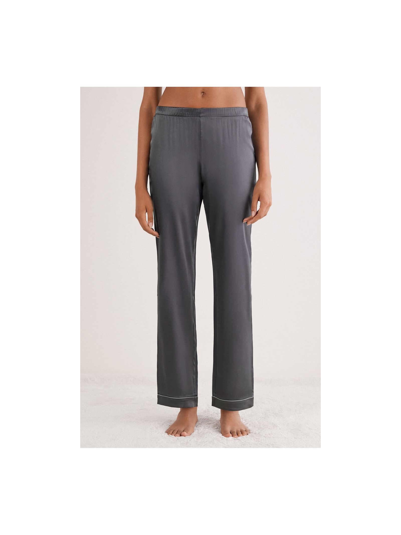 Calça Em Seda Cinza Intimissimi