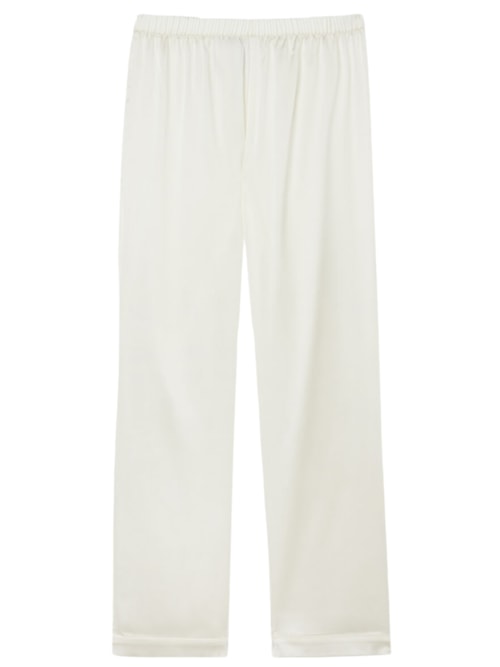 Calça Em Seda – Marfim