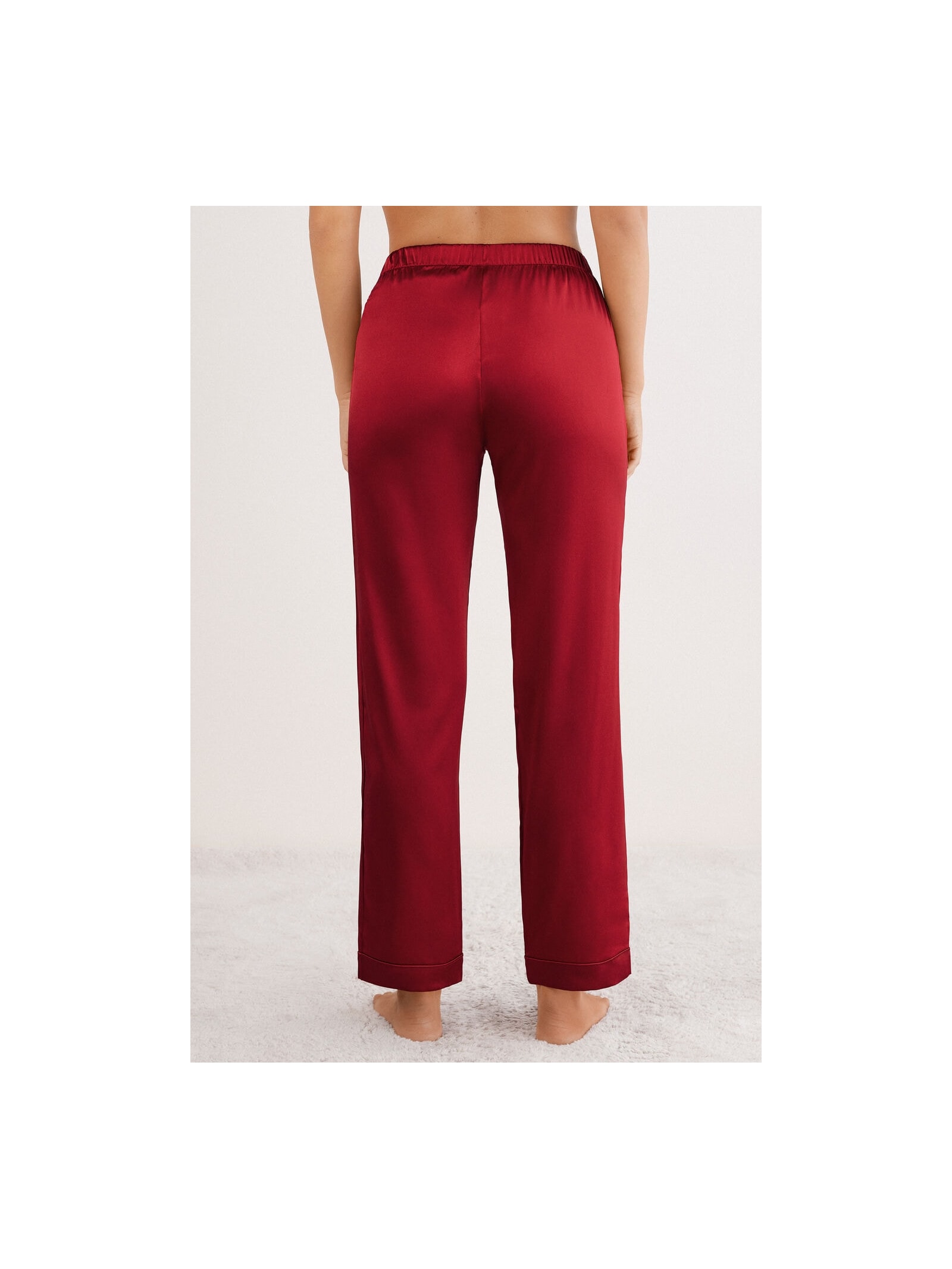 Calça Em Seda Vermelho Intimissimi