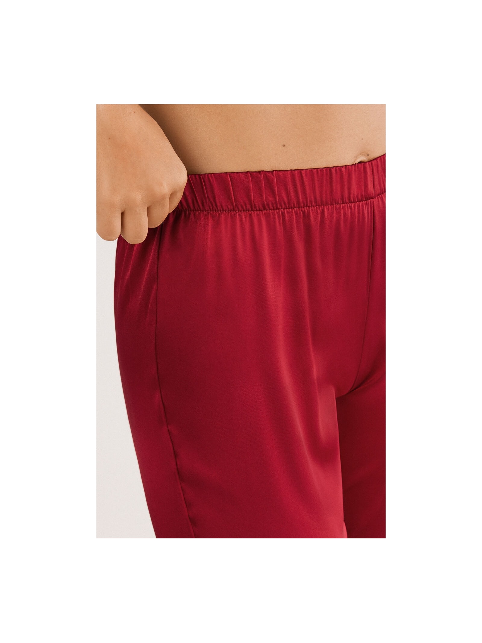 Calça Em Seda Vermelho Intimissimi