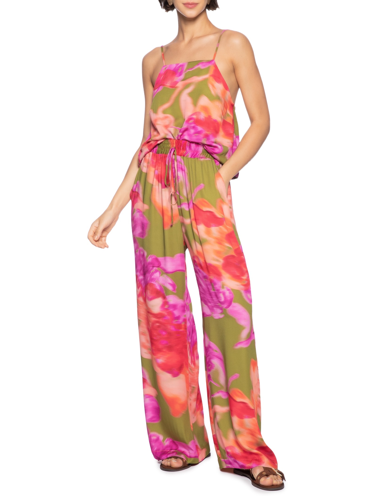 Calça Est Brisa Rosa Cantão