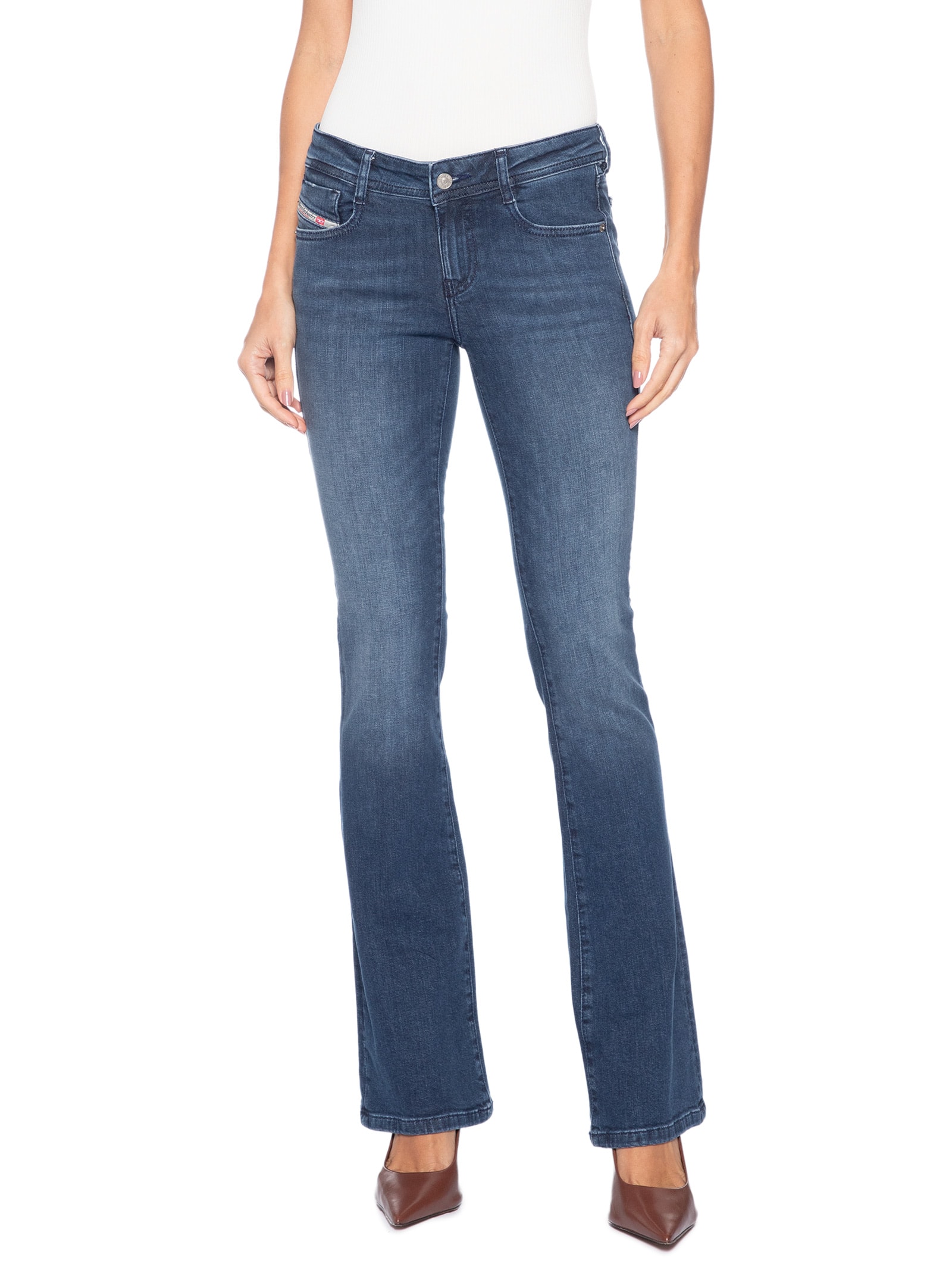 Calça Feminina 1969 D-Ebbey L.32 Azul Diesel