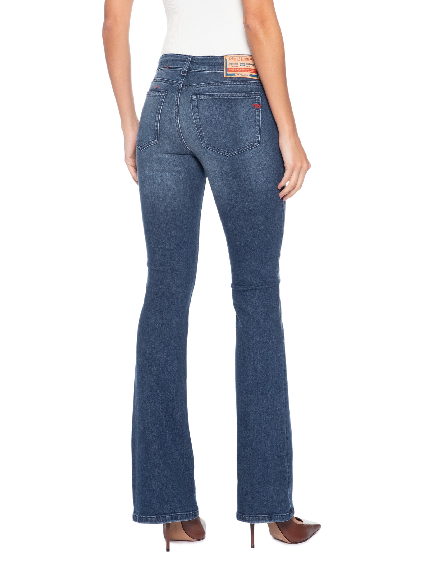 Calça Feminina 1969 D-Ebbey L.32 Azul Diesel