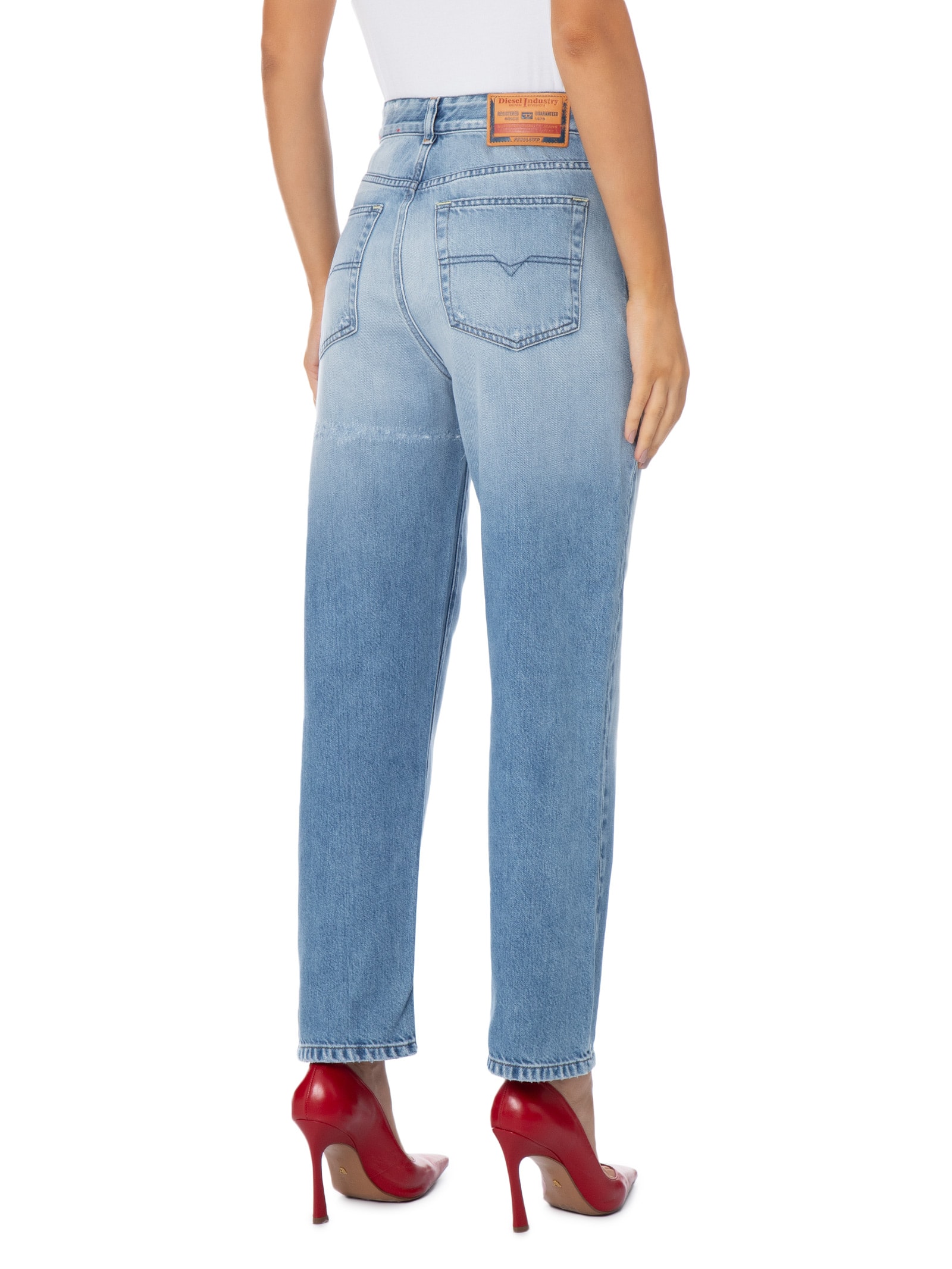 Calça Feminina 1981 D-Sent L.32 Trousers Azul Diesel