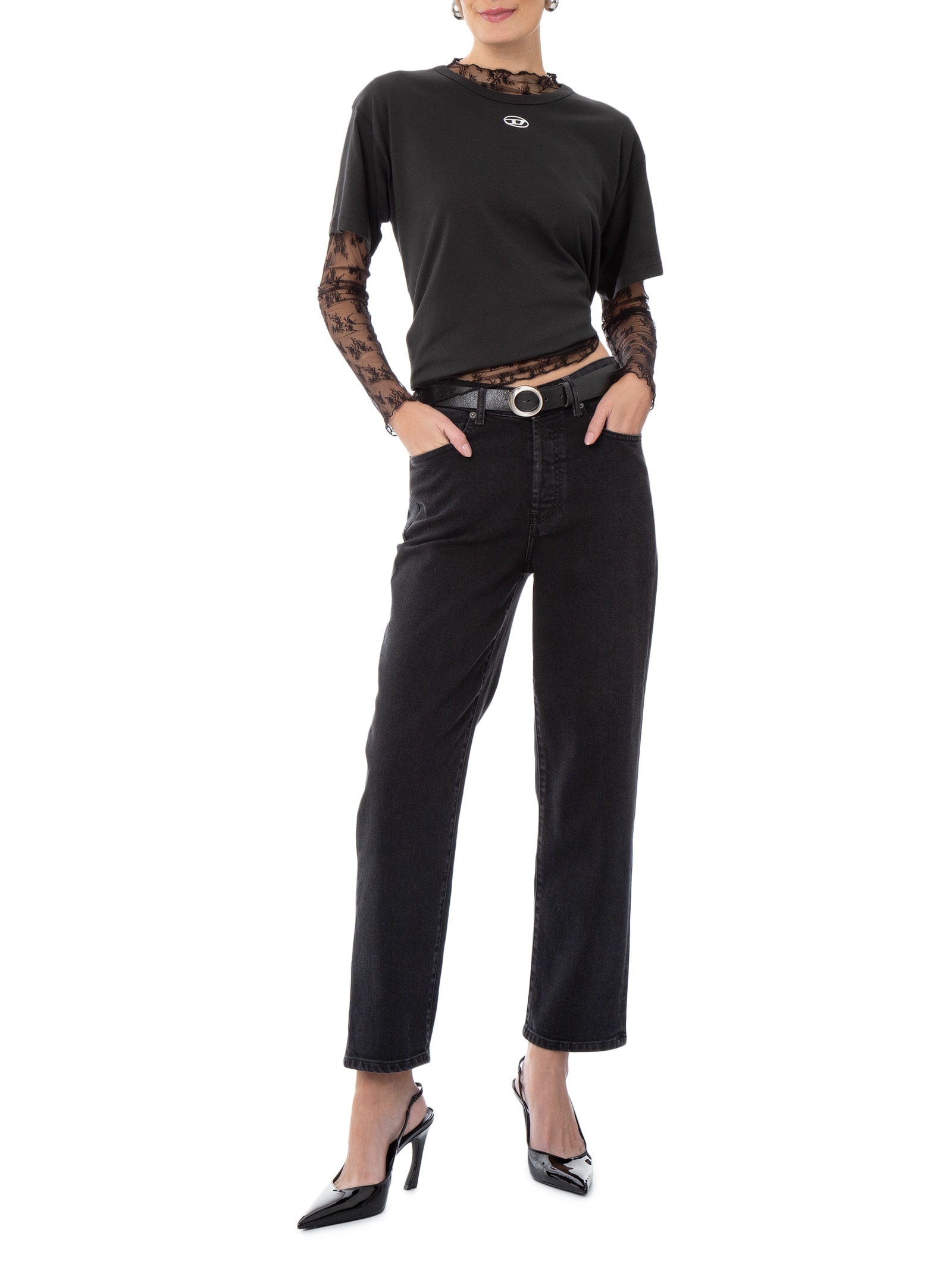 Calça Feminina 1981 D-Went L.32 Preto Diesel
