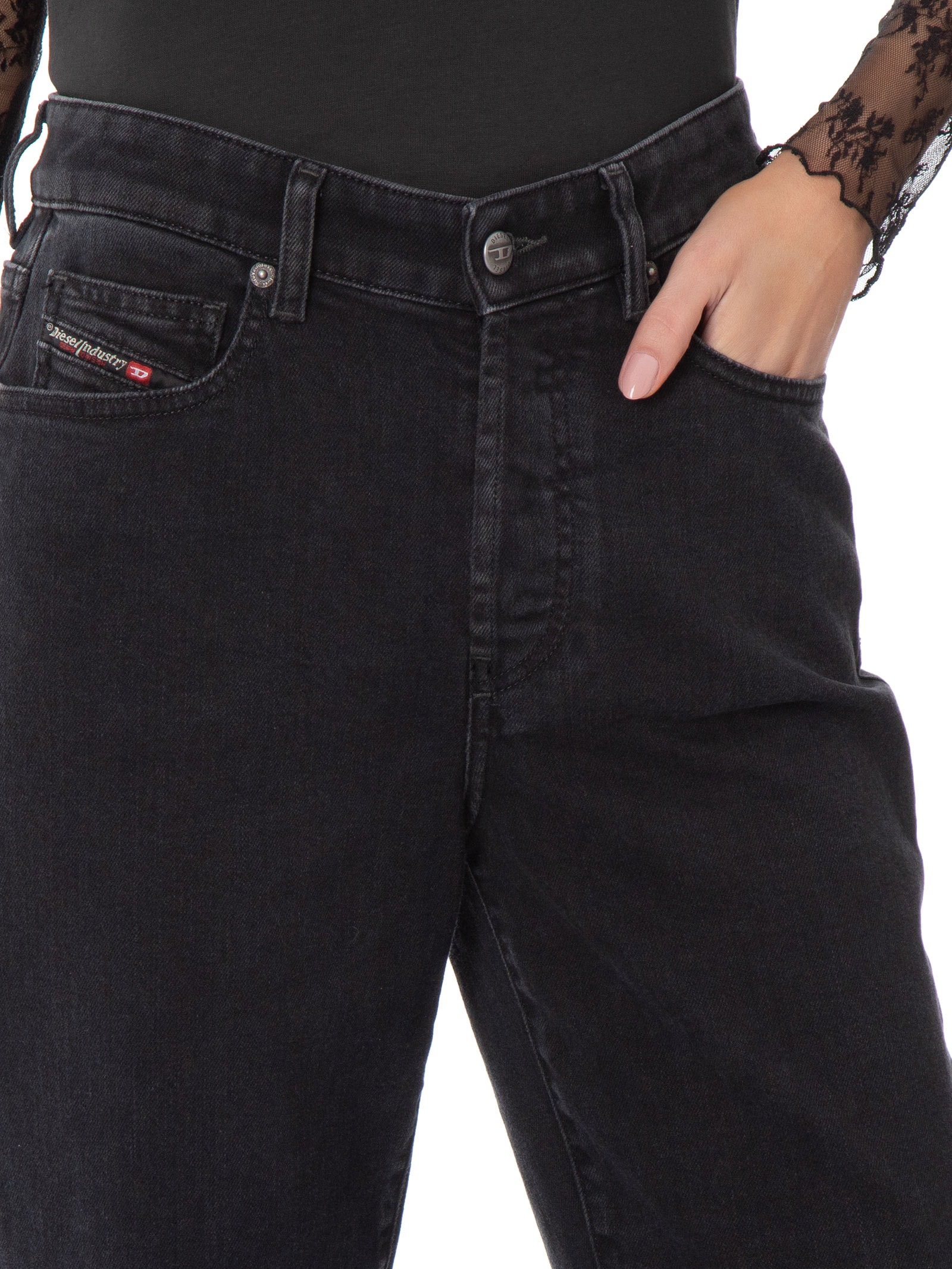 Calça Feminina 1981 D-Went L.32 Preto Diesel
