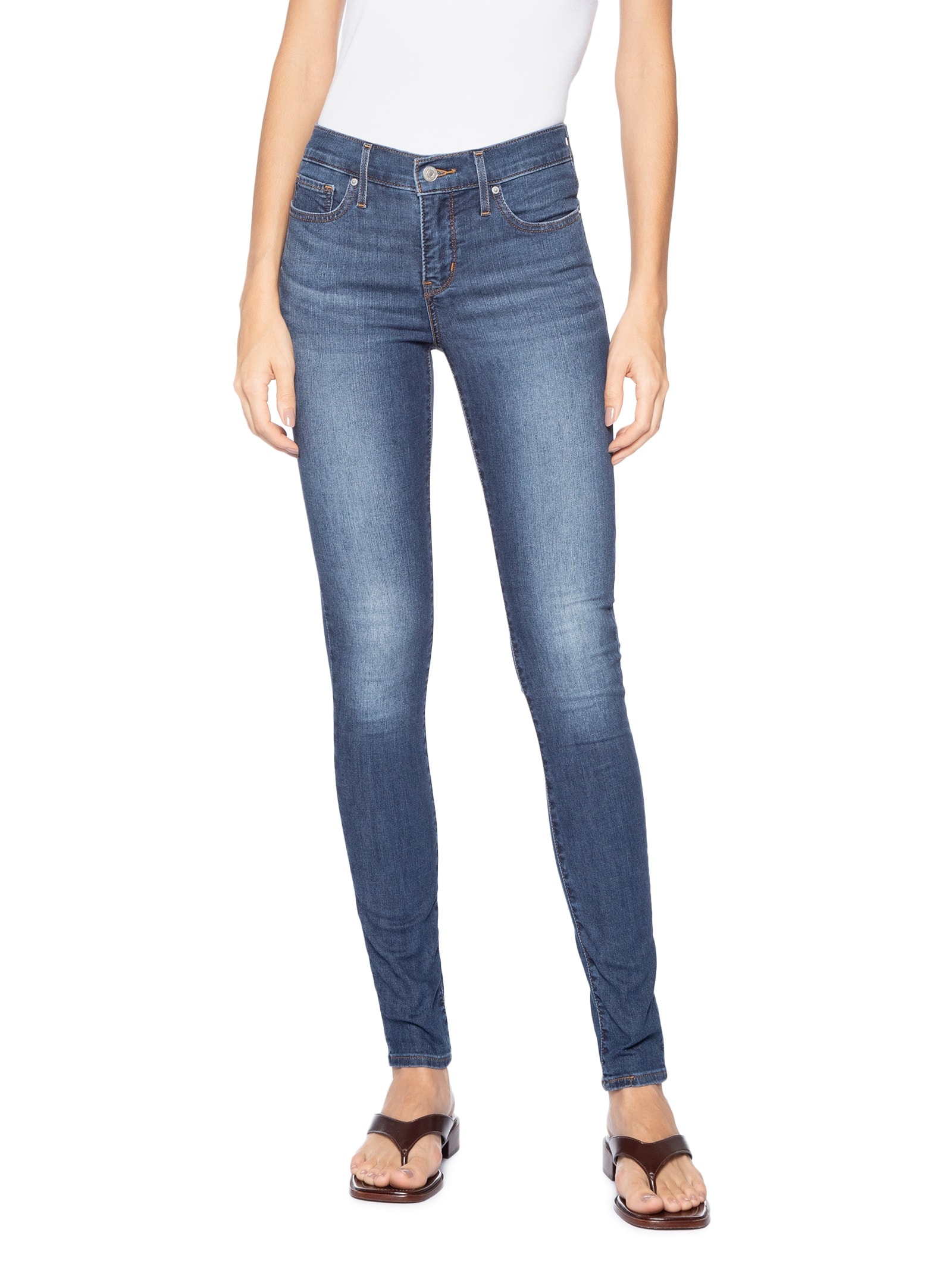 Calça Feminina 311 Shaping Skinny Azul Levi's