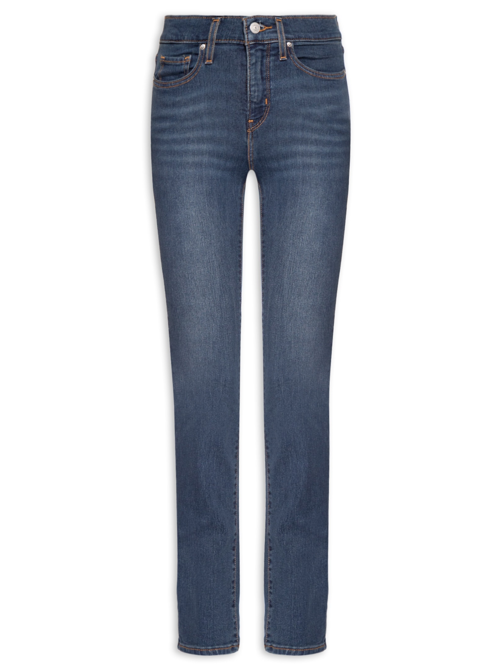 Calça Feminina 311 Shaping Straight Azul Levi's