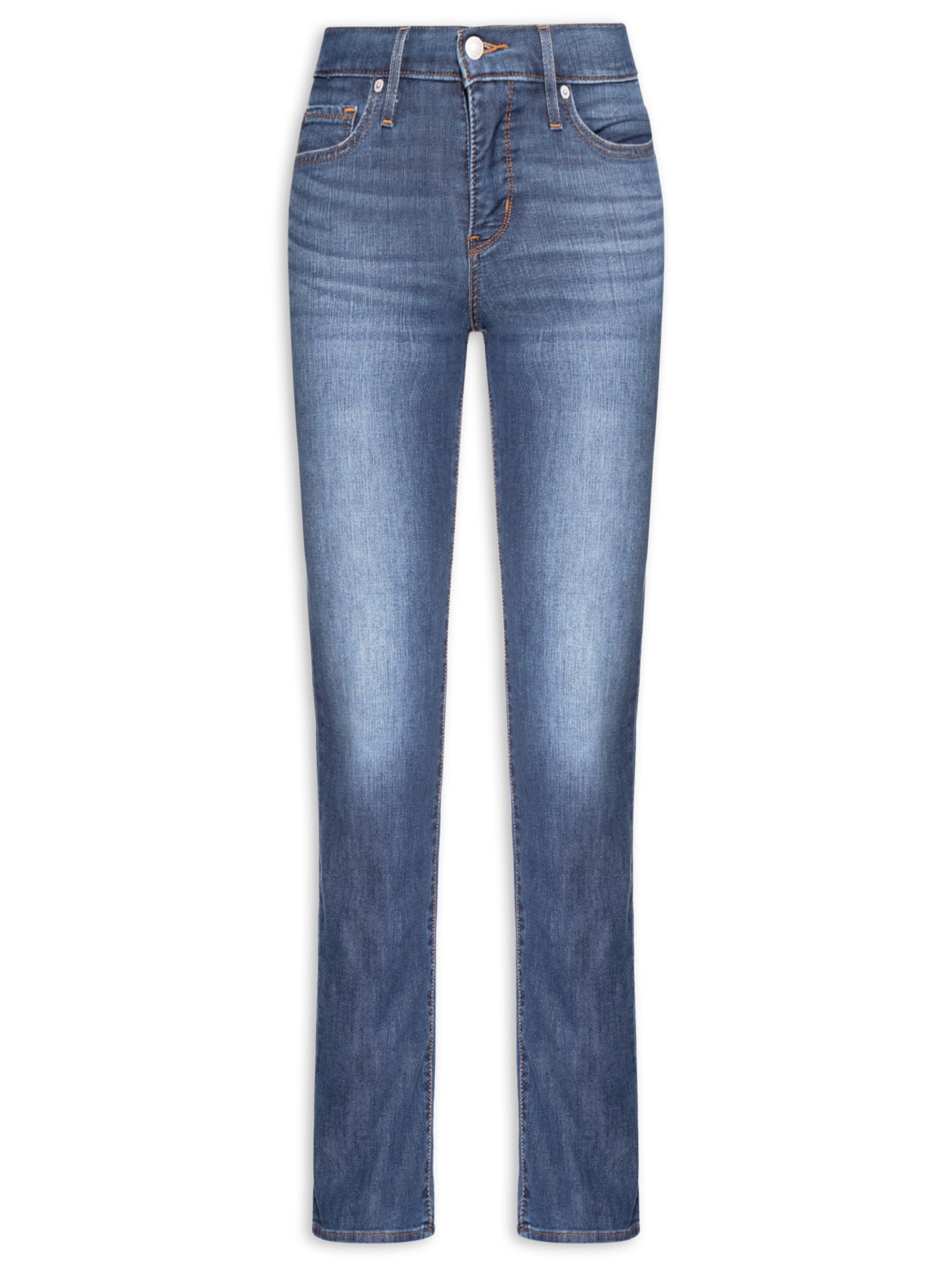 Calça Feminina 314 Shaping Straight Azul Levi's