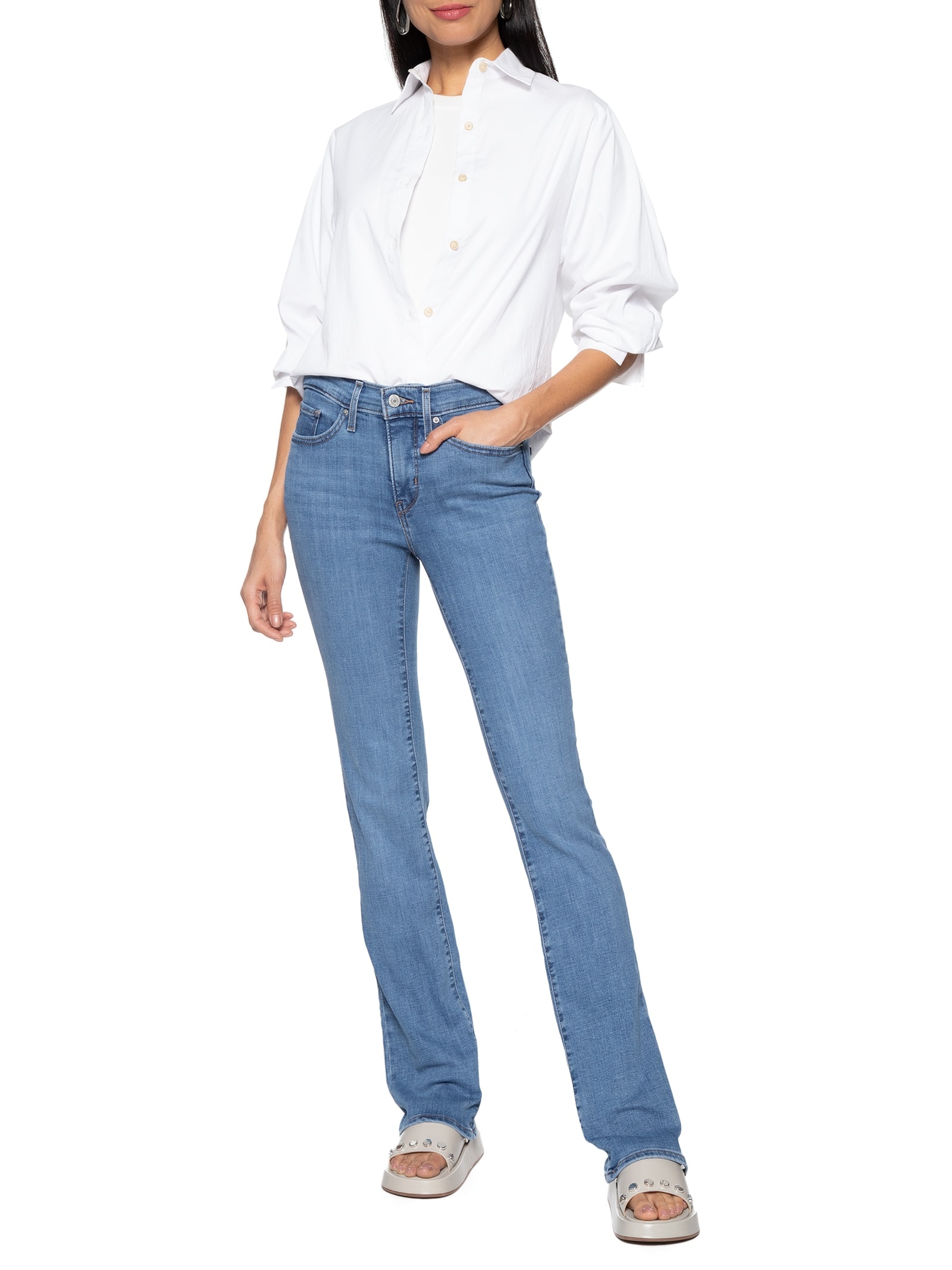 Calça Feminina 315 Shaping Boot Azul Levi's