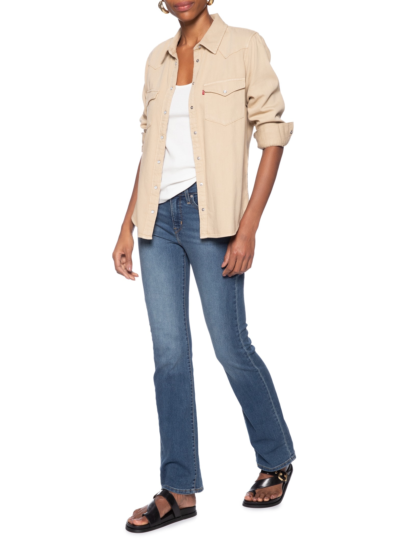 Calça Feminina 315 Shaping Boot Azul Levi's