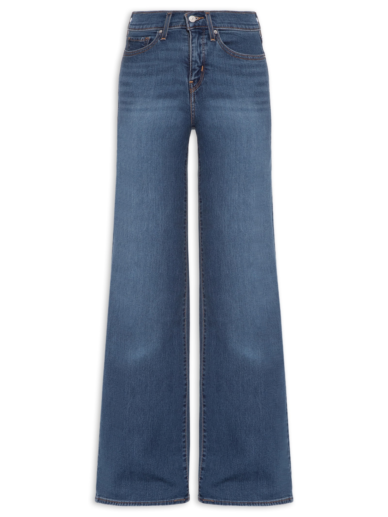 Calça Feminina 318 Shaping Wide Leg Azul Levi's
