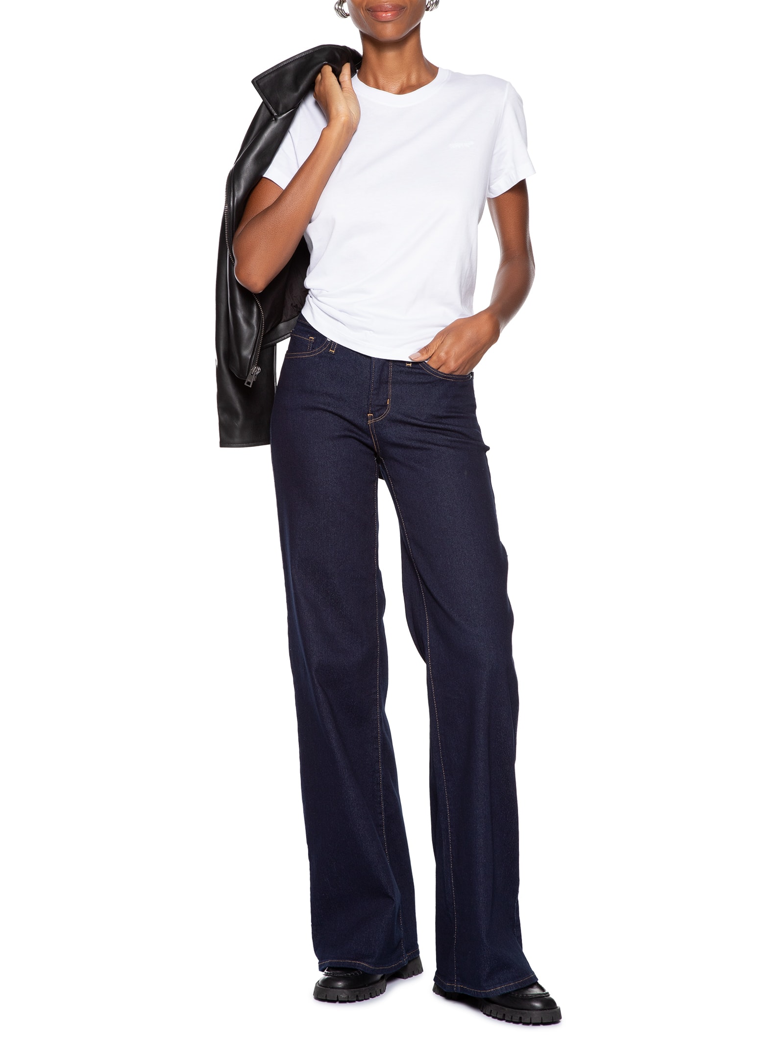 Calça Feminina 318® Shaping Wide Leg Azul Levi's