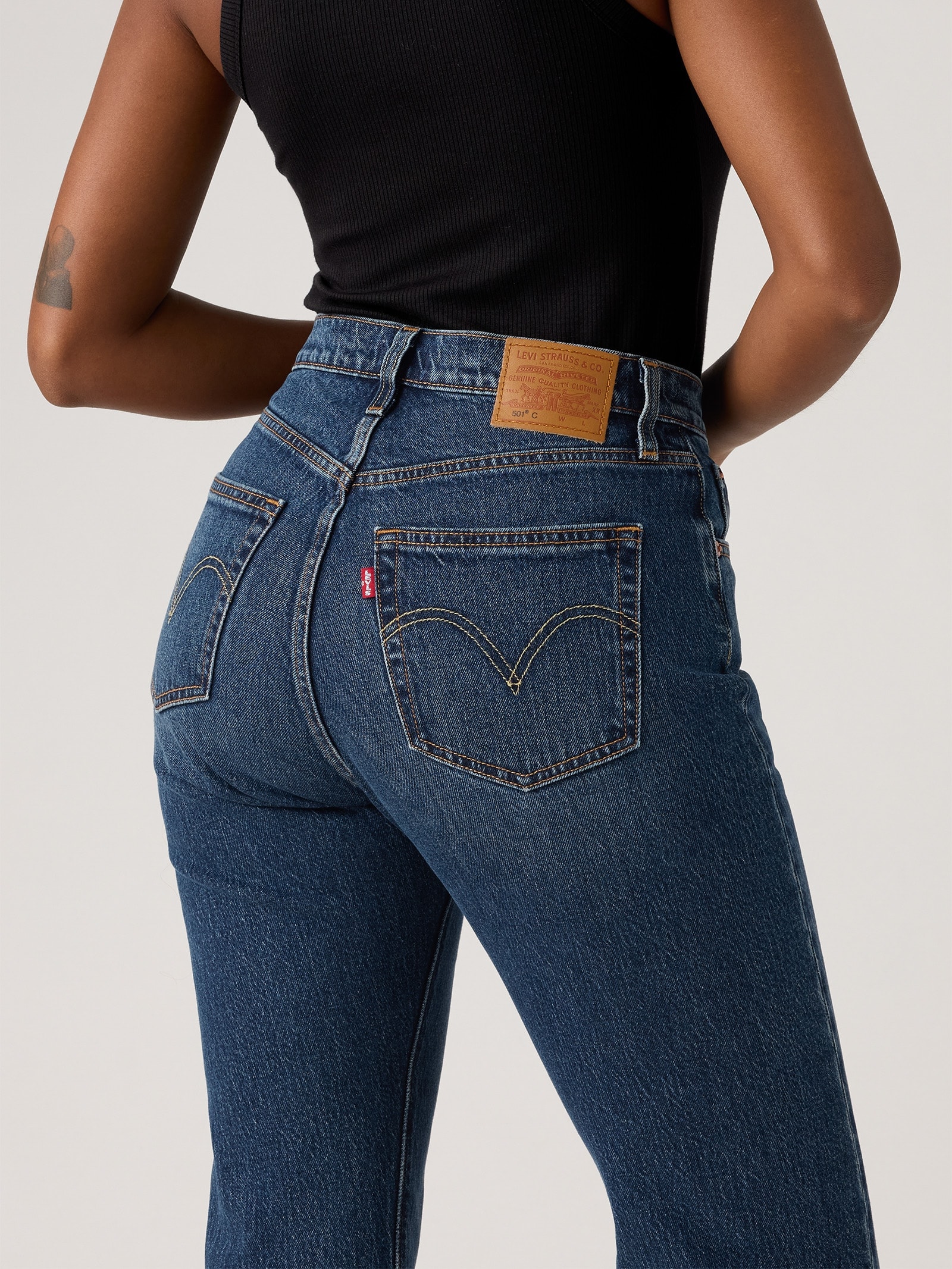 Calça Feminina 501 Curve Beyonce Azul Levi's + Beyoncé