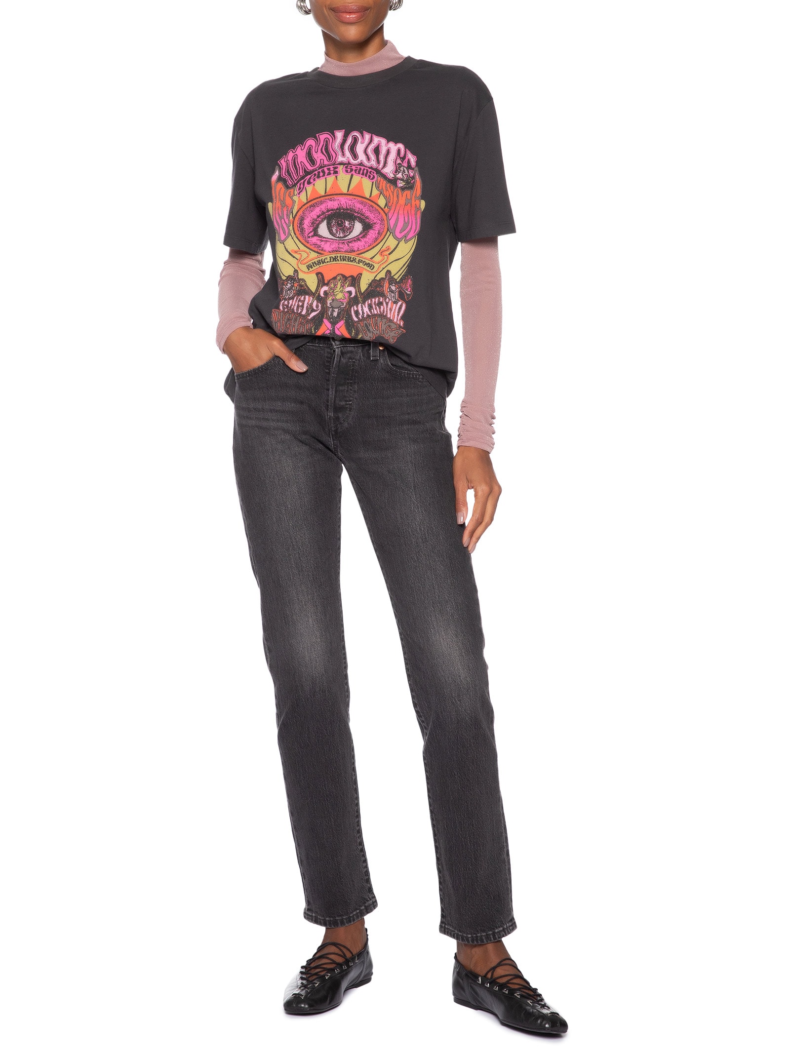 Calça Feminina 501 Curve Preto Levi's