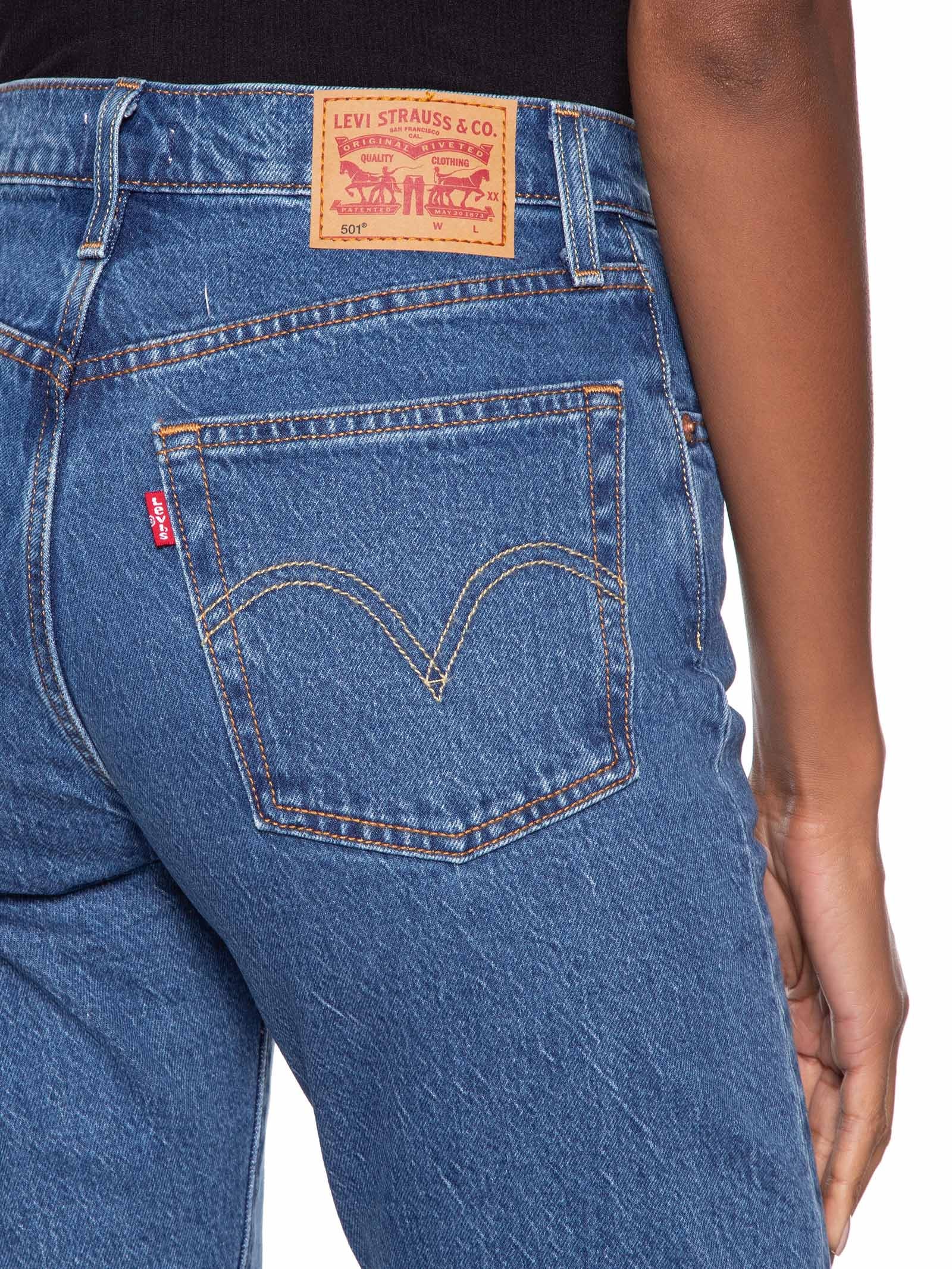 Calça Feminina 501® Crop Azul Levi's