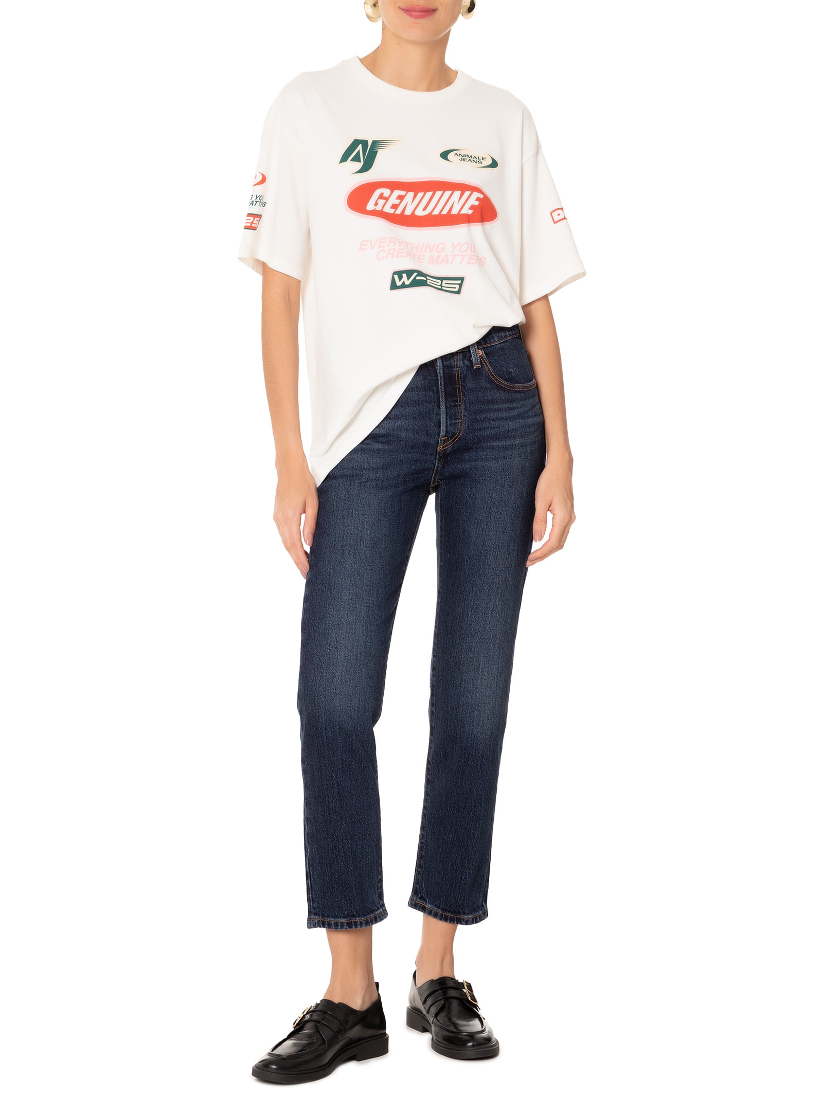 Calça Feminina 501® Crop Azul Escuro Levi's