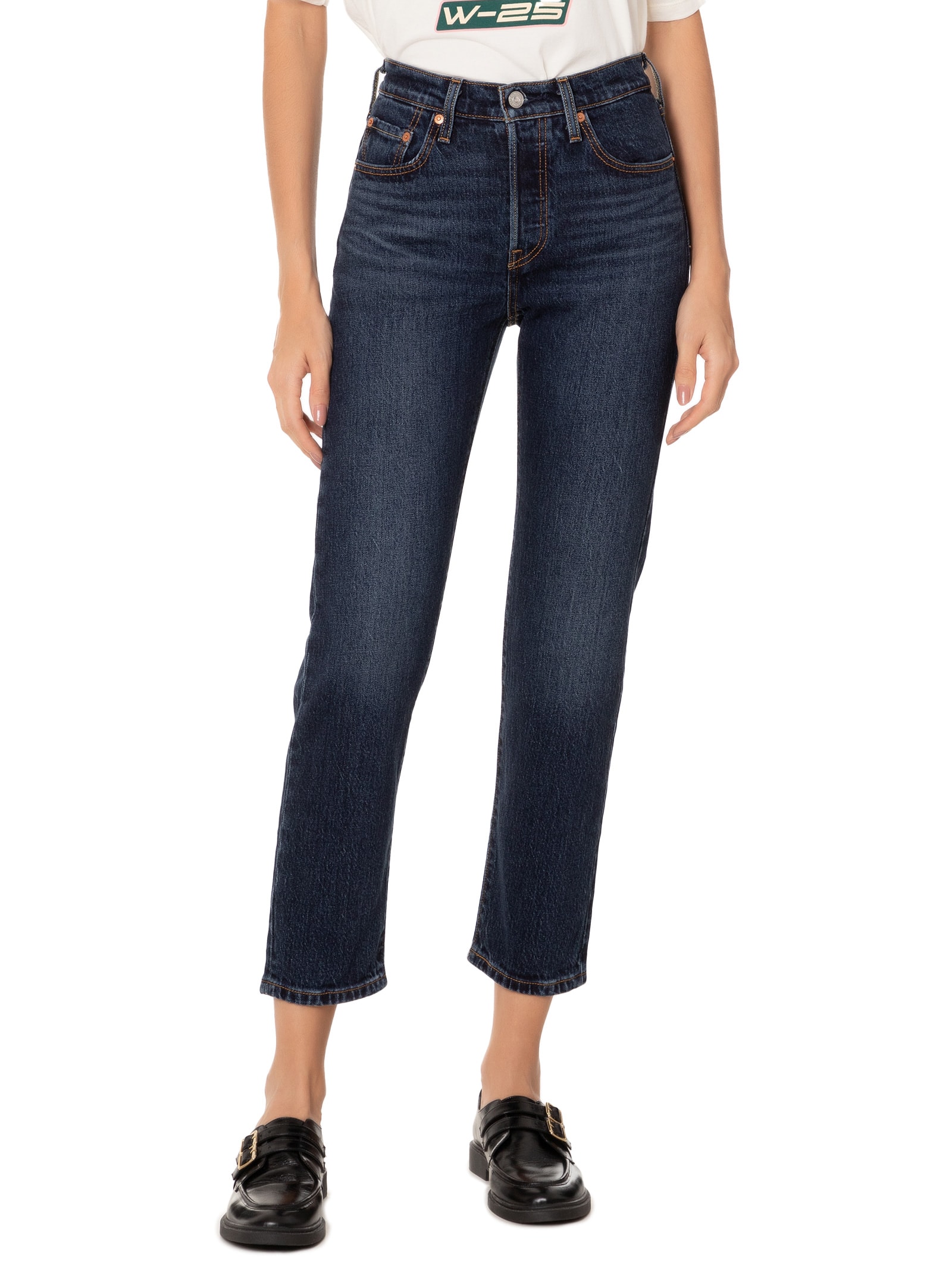 Calça Feminina 501® Crop Azul Escuro Levi's