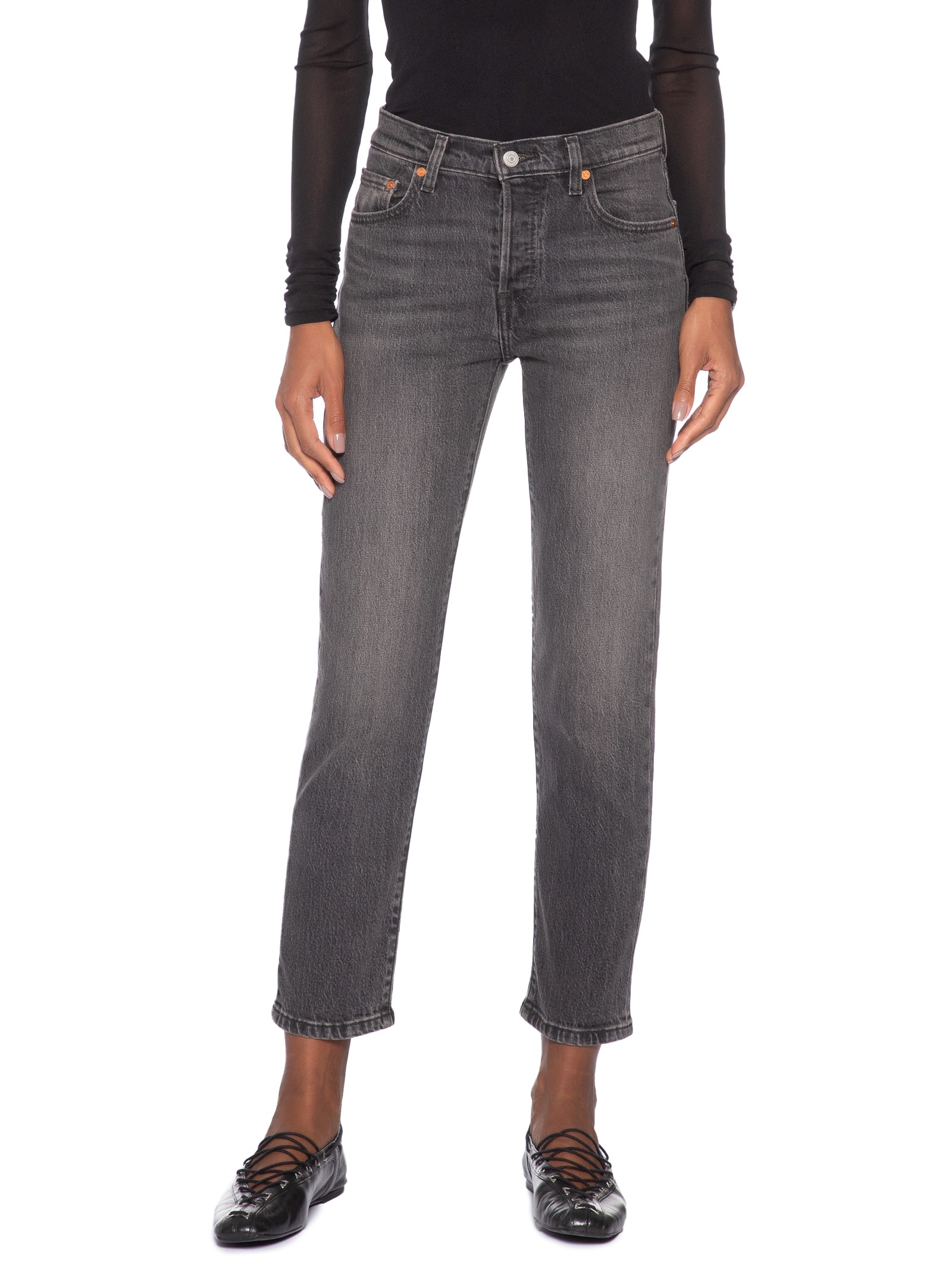 Calça Feminina 501® Crop Preto Levi's