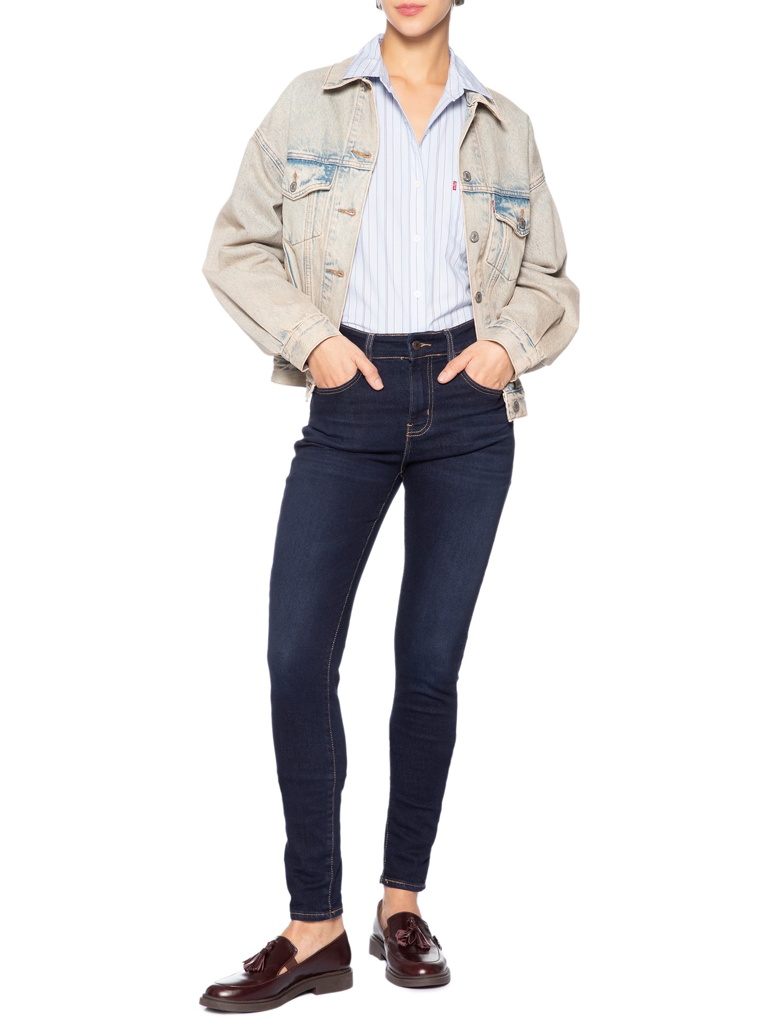 Calça Feminina 721 High Rise Skinny Azul Levi's