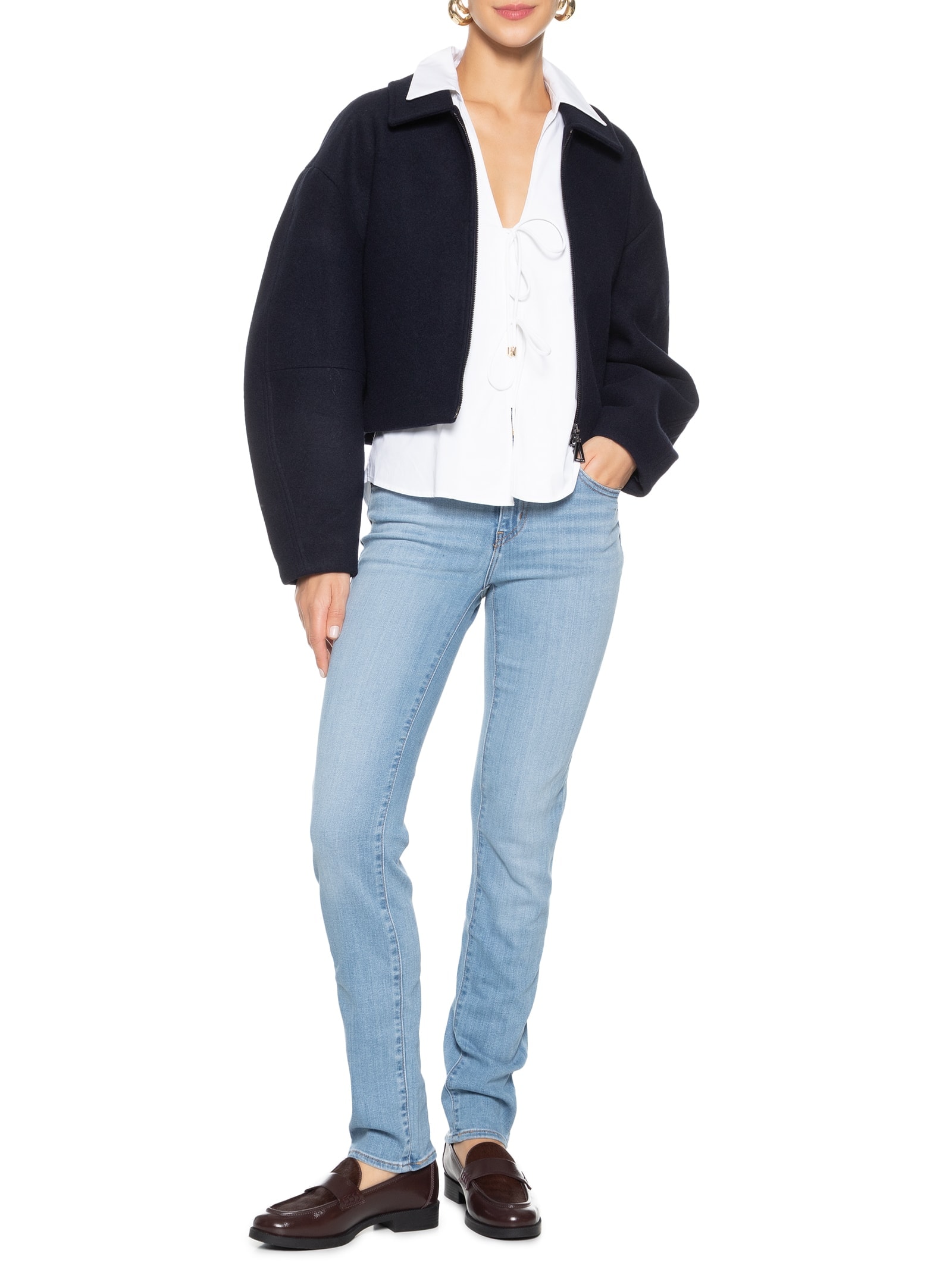 Calça Feminina 724 High Rise Straight Azul Levi's