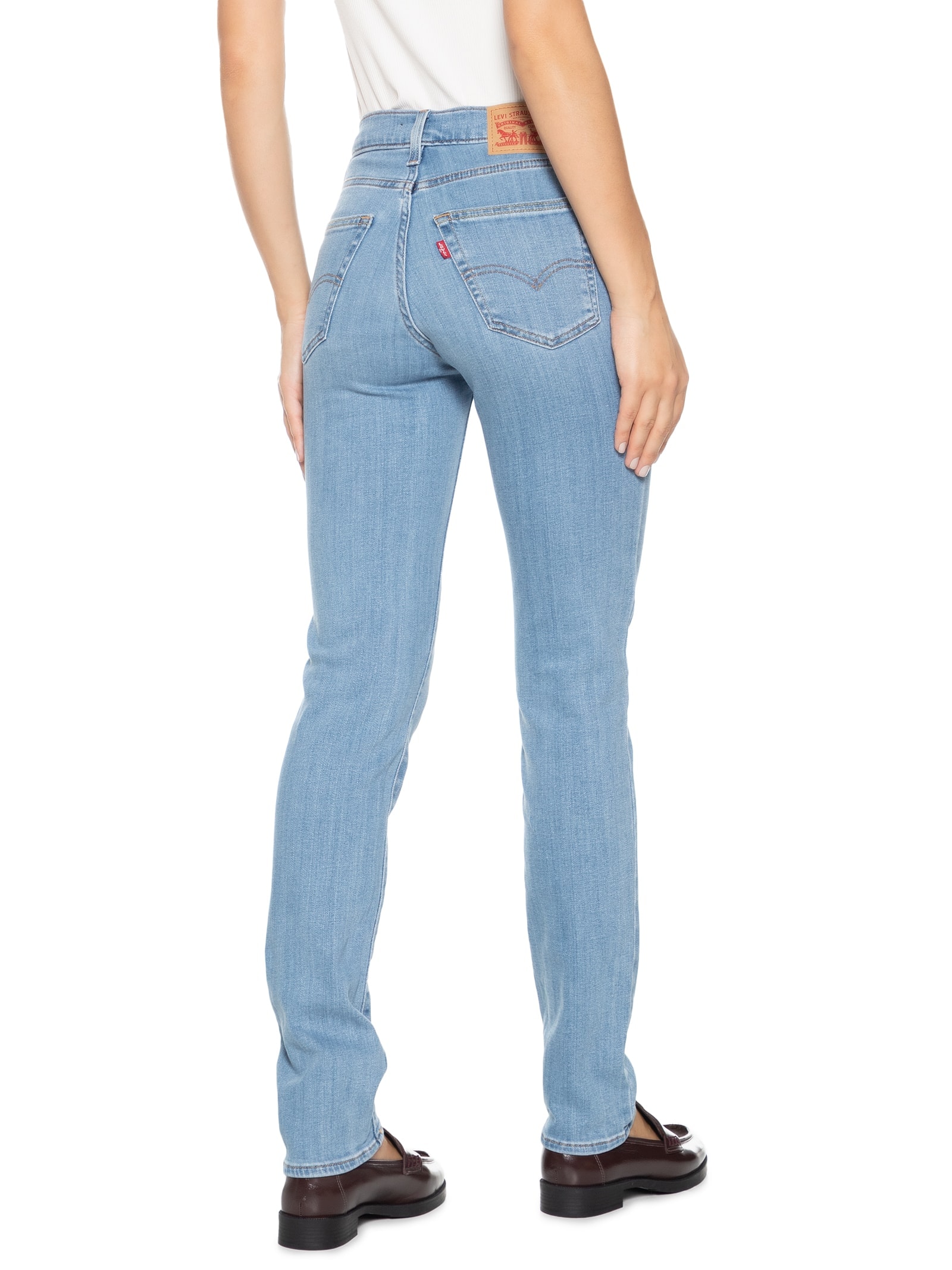 Calça Feminina 724 High Rise Straight Azul Levi's