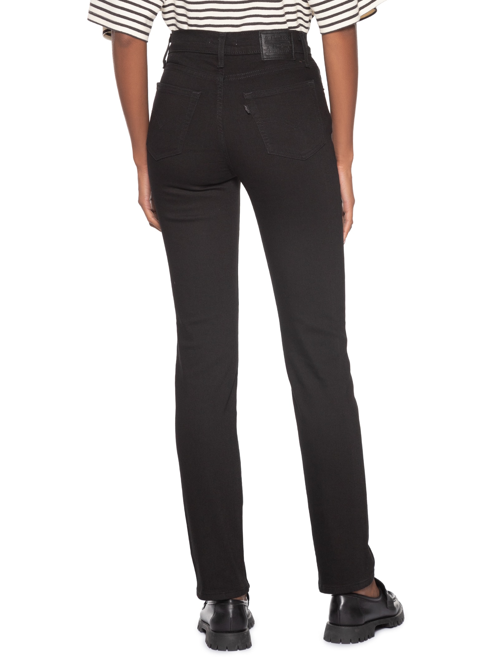 Calça Feminina 724 High Rise Straight Preto Levi's