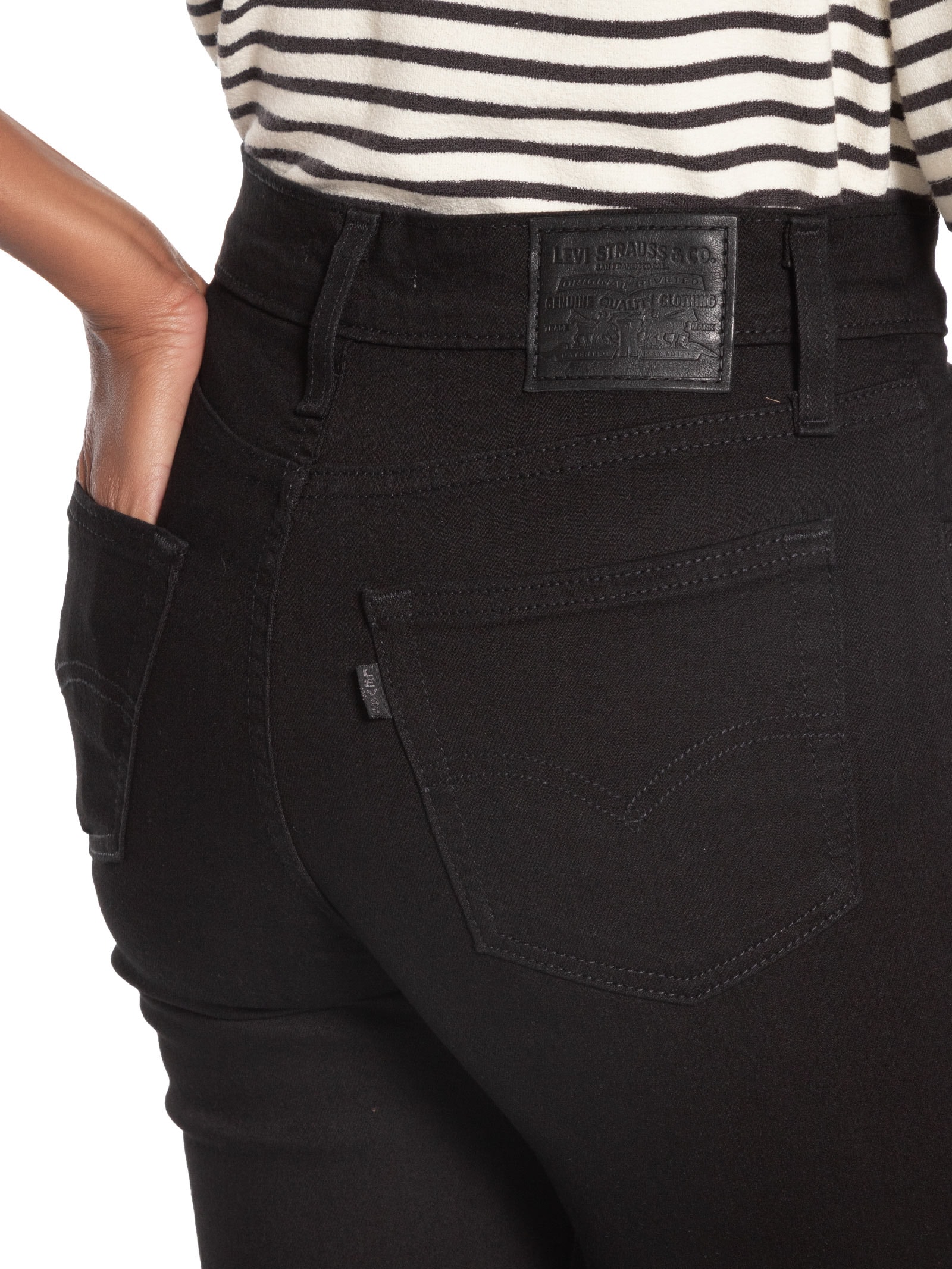 Calça Feminina 724 High Rise Straight Preto Levi's