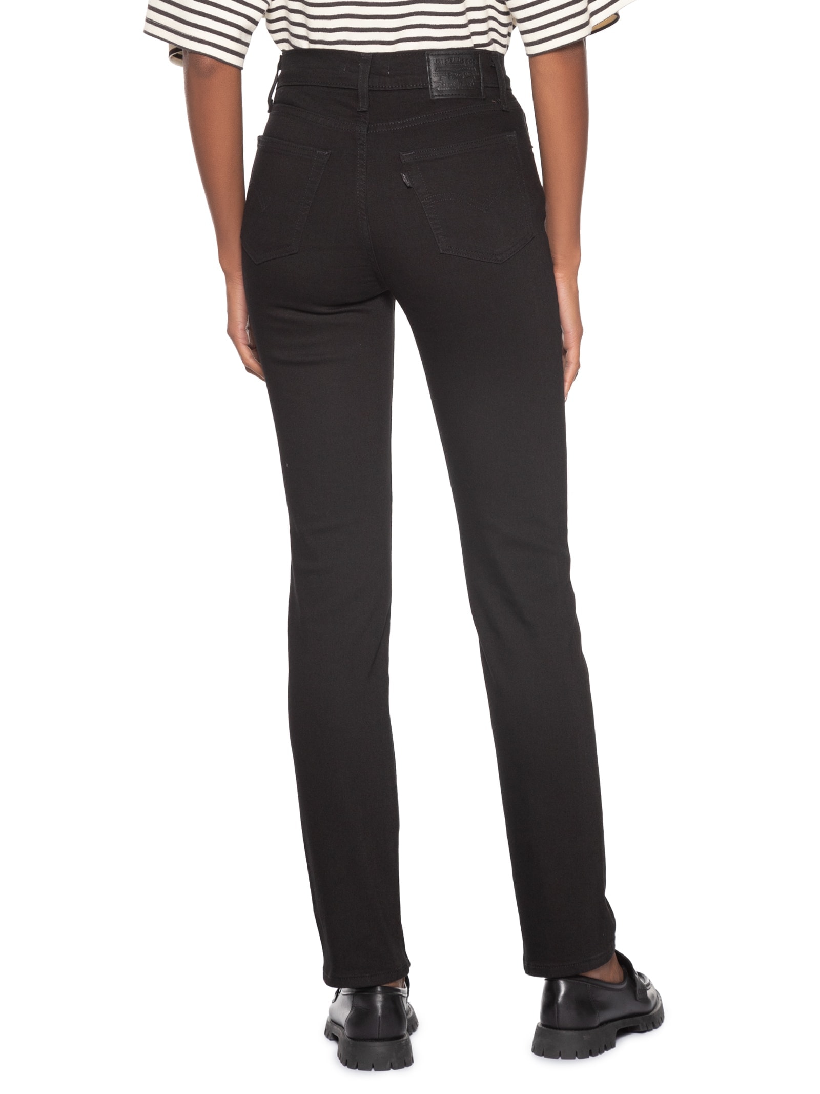 Calça Feminina 724 High Rise Straight Preto Levi's