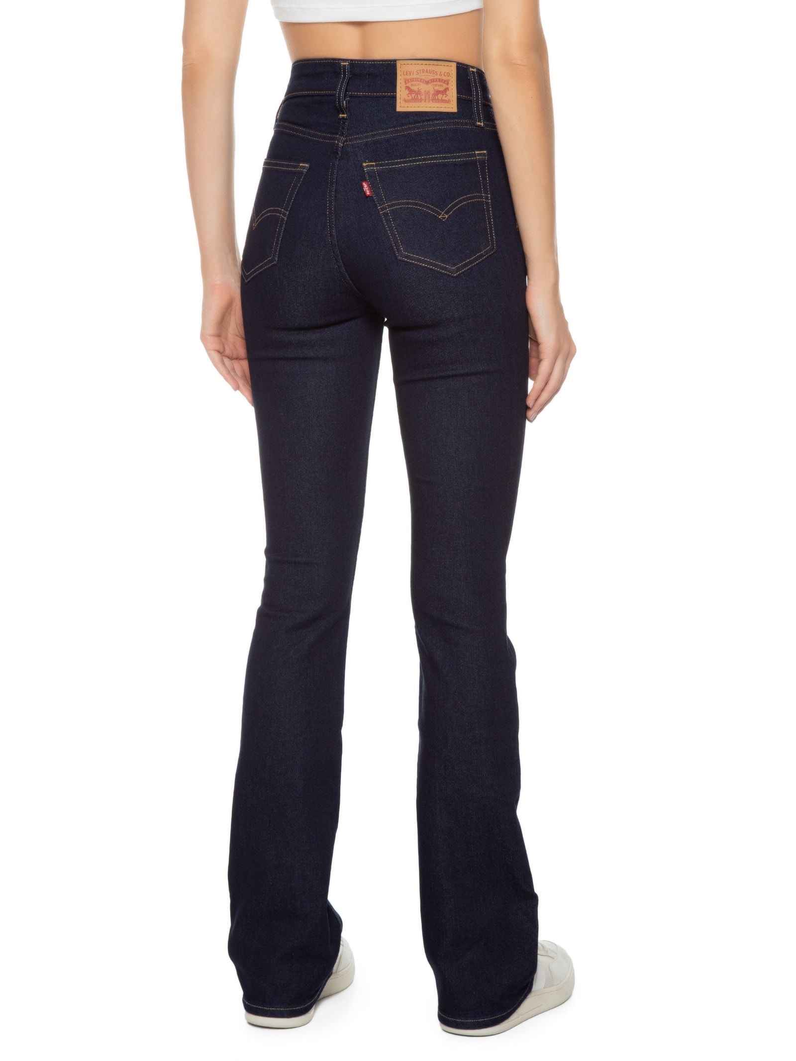 Calça Feminina 725 High Rise Bootcut Azul Levi's